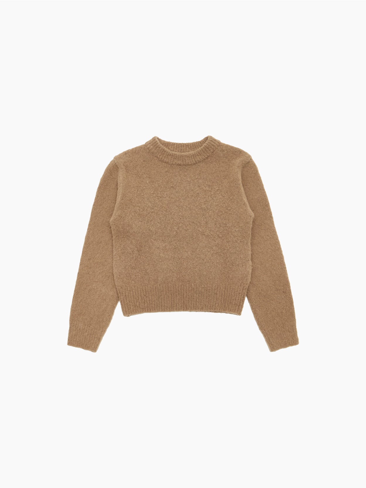 Fluffy Brushed Knit Beige