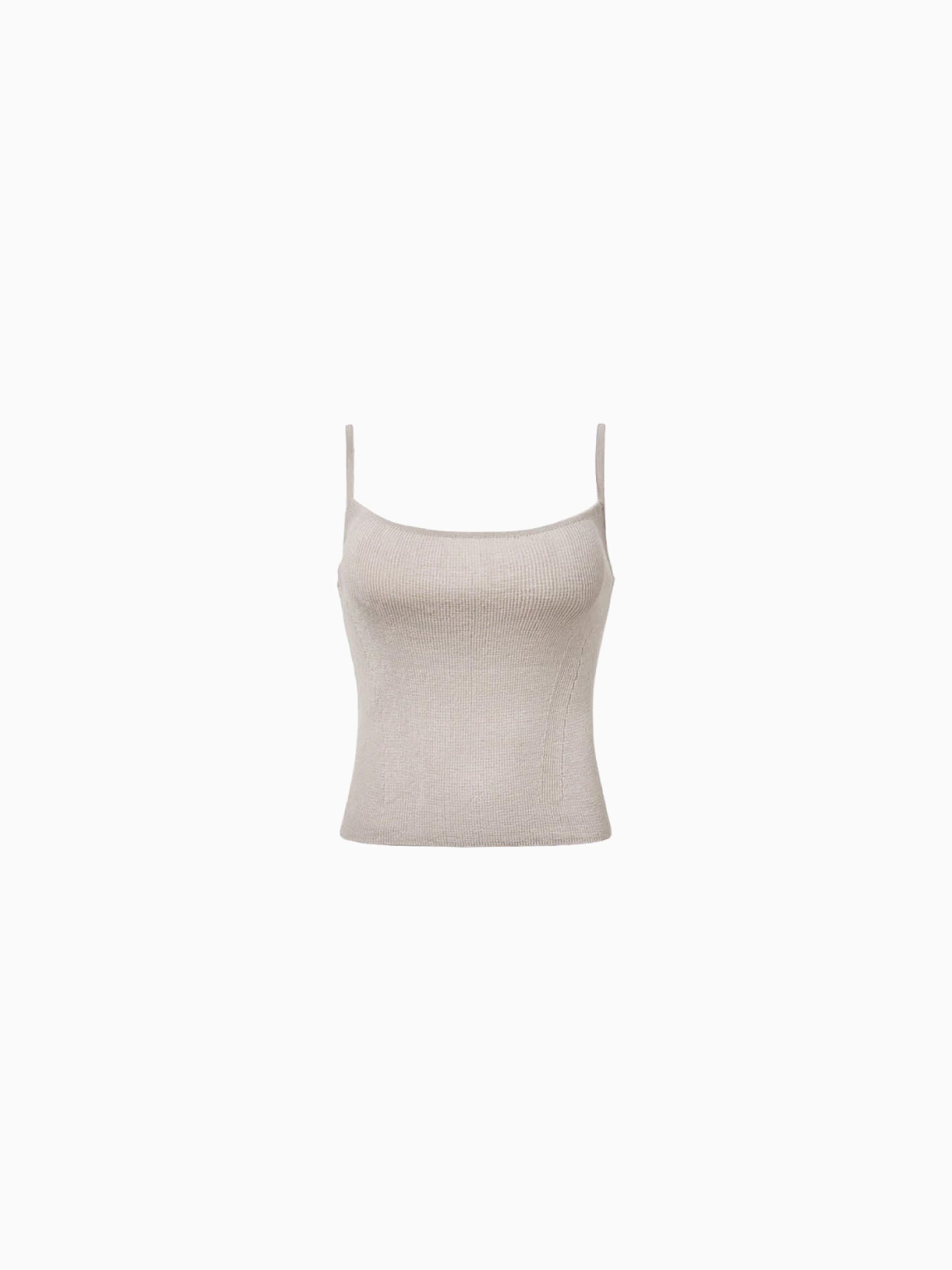 Knit Sleeveless Top Grey