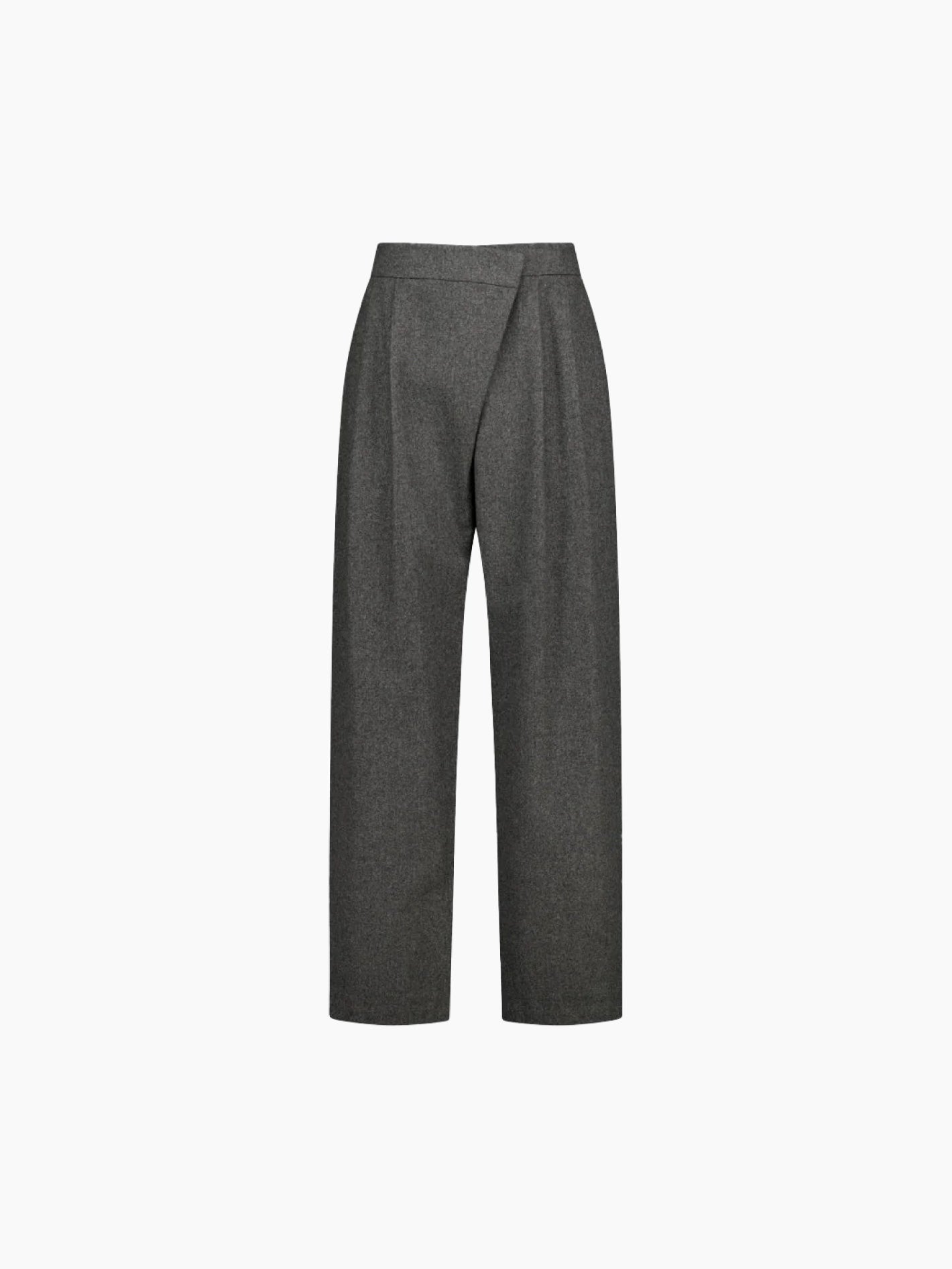 Wool Wrap Pants Charcoal