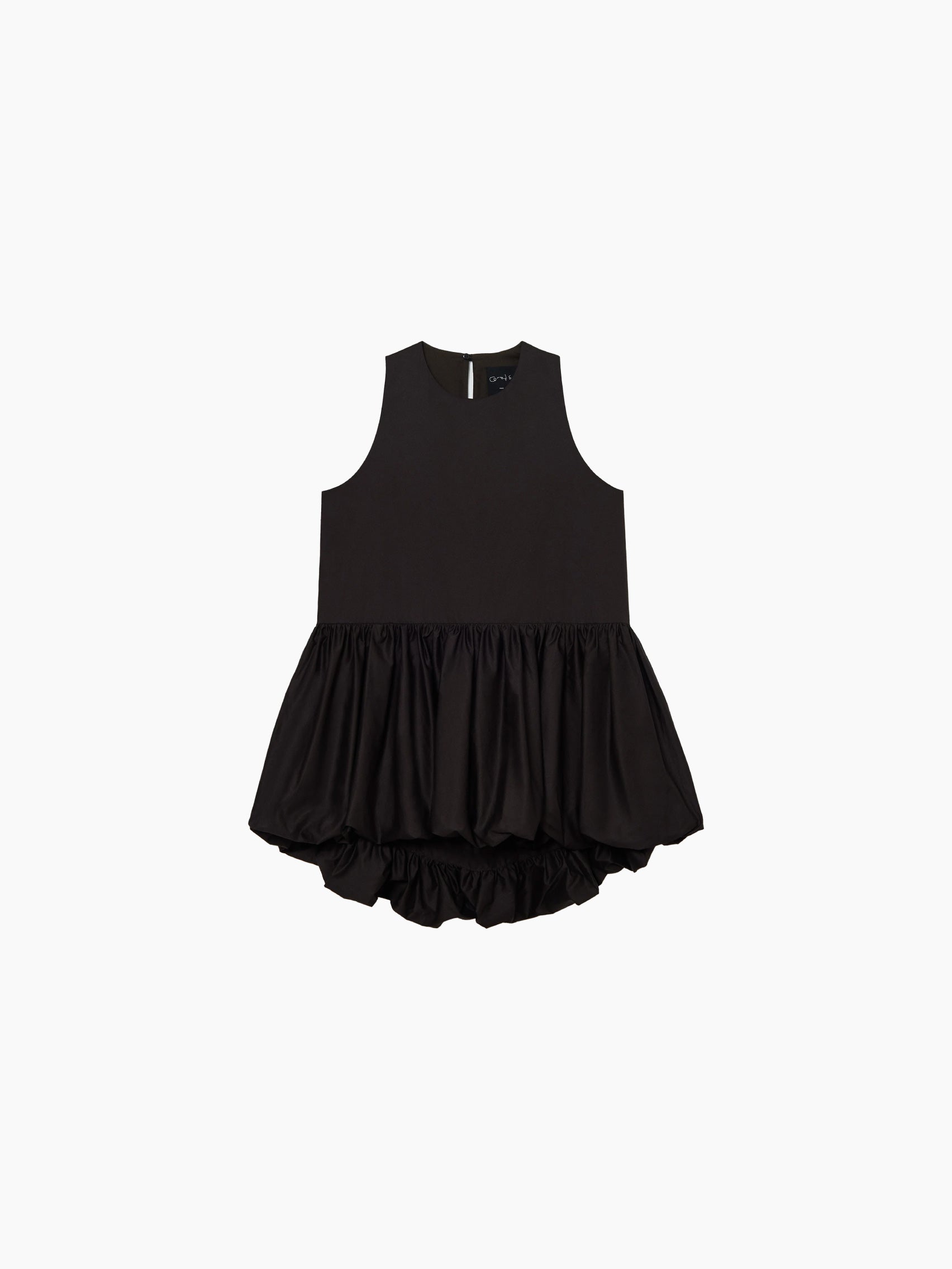 Balloon Mini Dress Brown