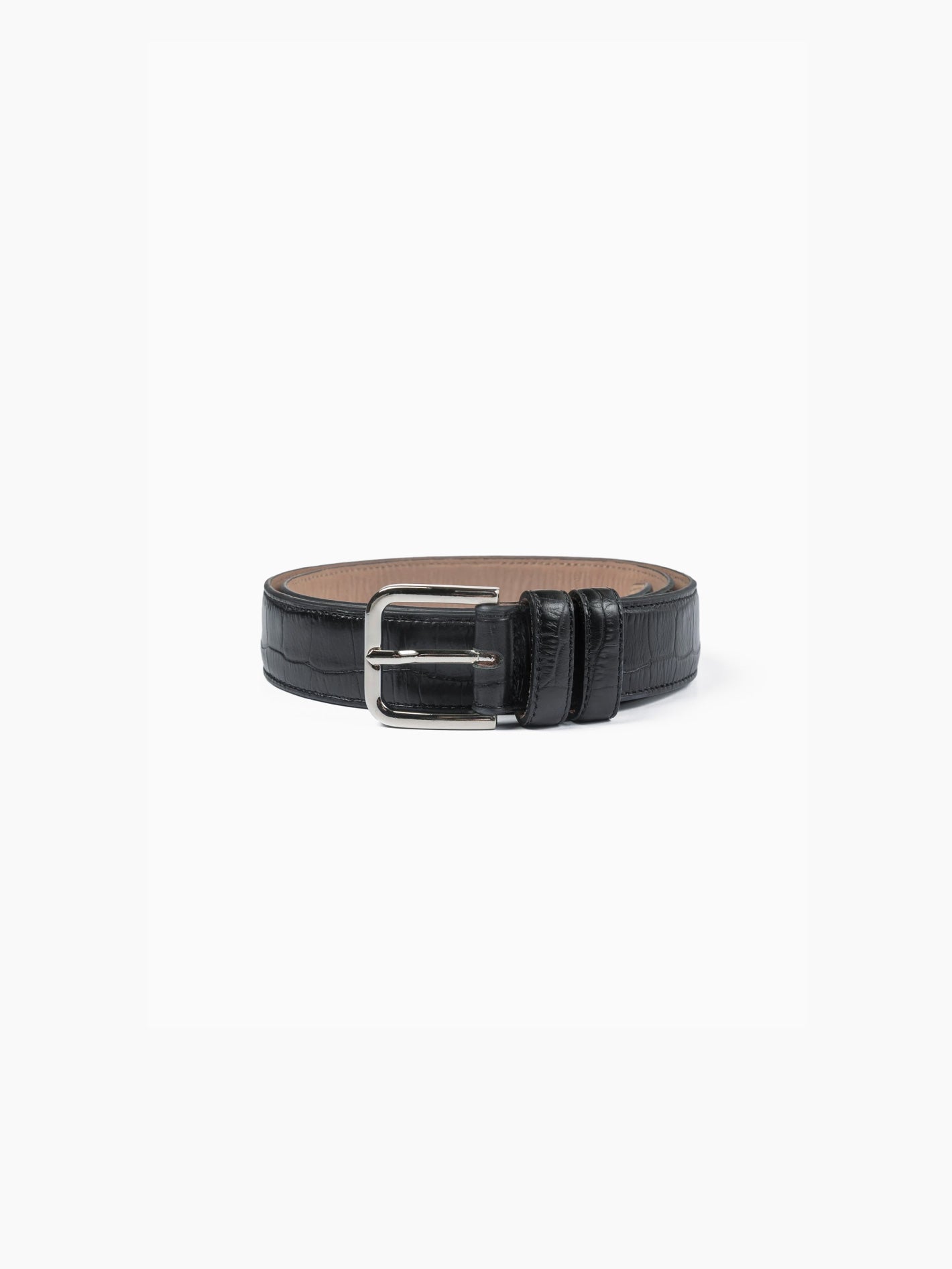 Classic Belt Black Crocodile