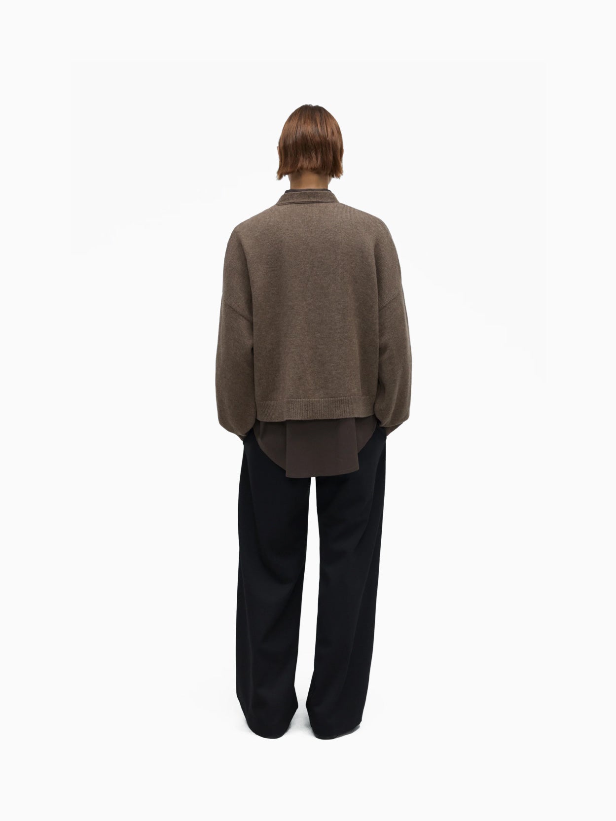 Merino Wool Cardigan Taupe