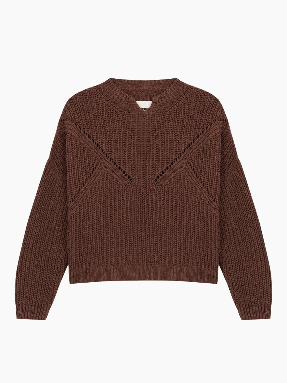 Cotton Cropped Sweater Madera Cordera