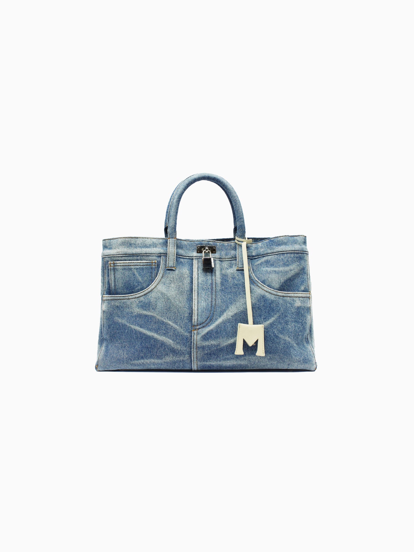 Nina Denim Laser Bag - Bassal Store