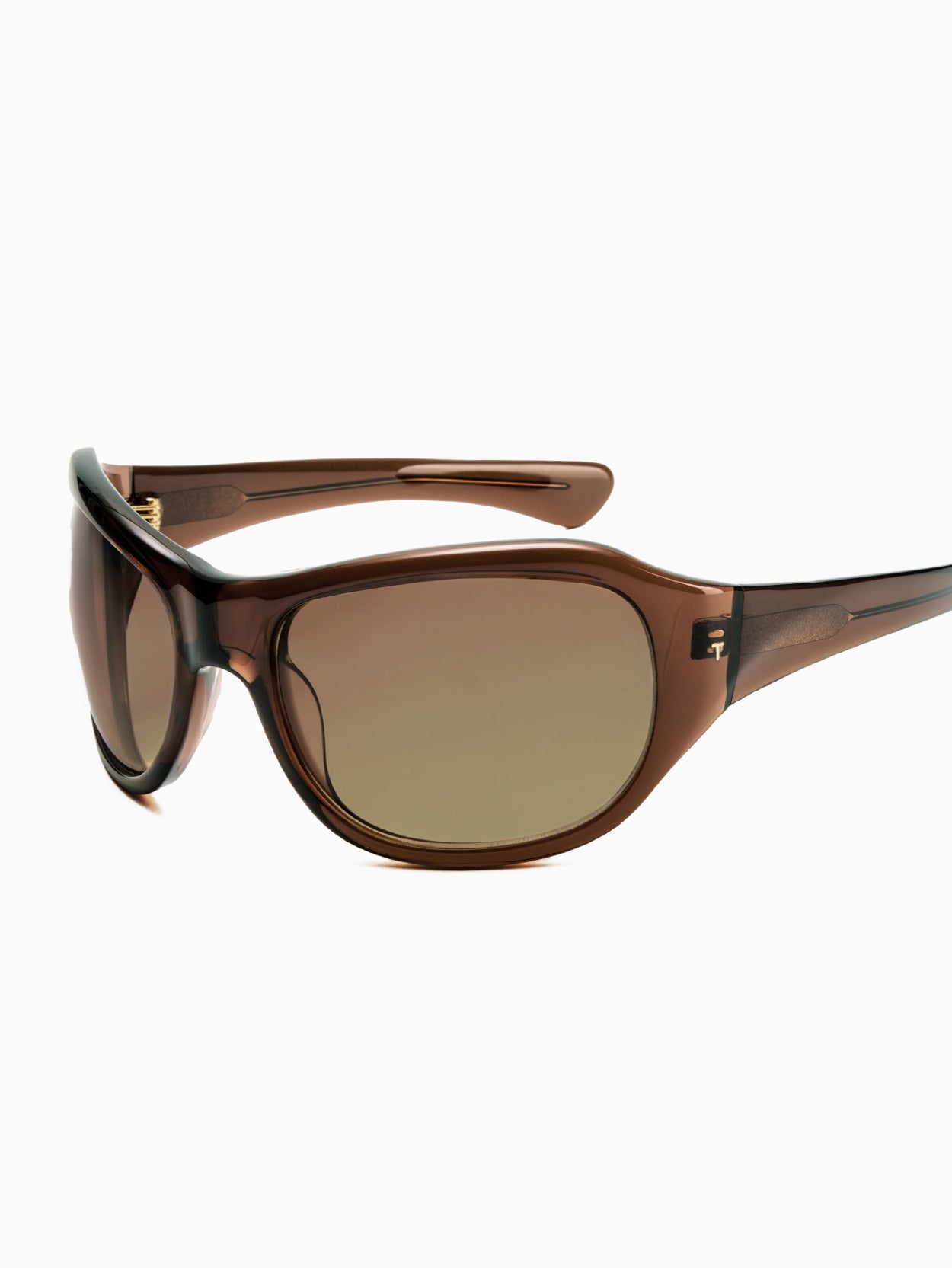 The Atlas Brown Crystal & Brown Gradient Lens
