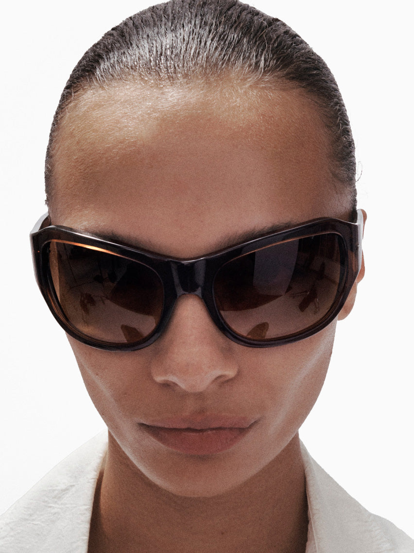 The Atlas Brown Crystal & Brown Gradient Lens