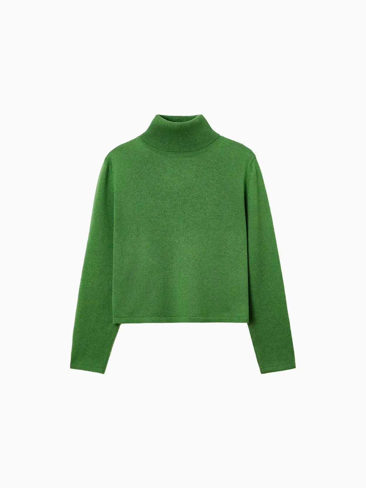 Merino Wool Turtleneck Sweater Herba Cordera