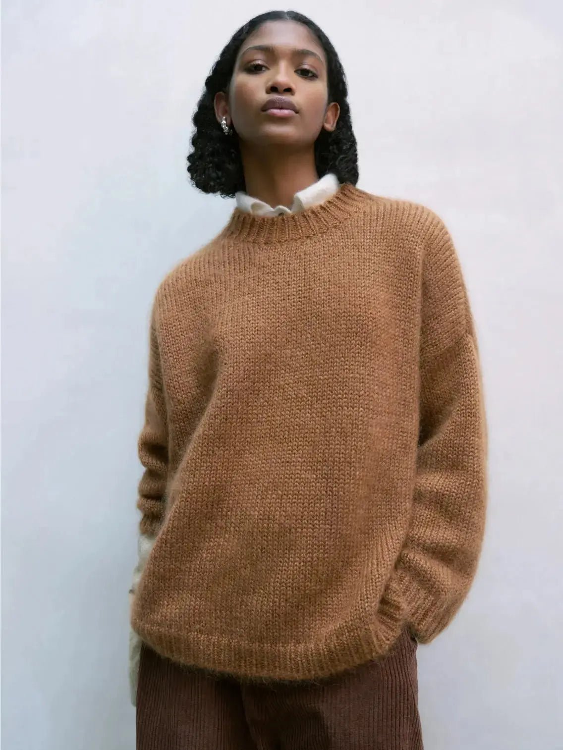 Mohair Sweater Toffee Bassal Store