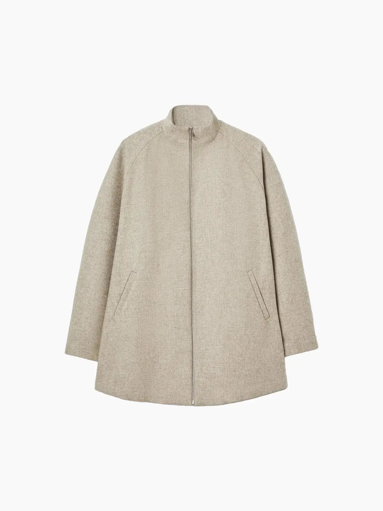 Virgin Wool Utility Jacket Light Taupe Cordera