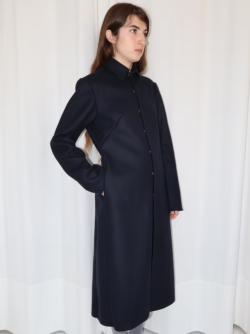 Wool Coat Navy