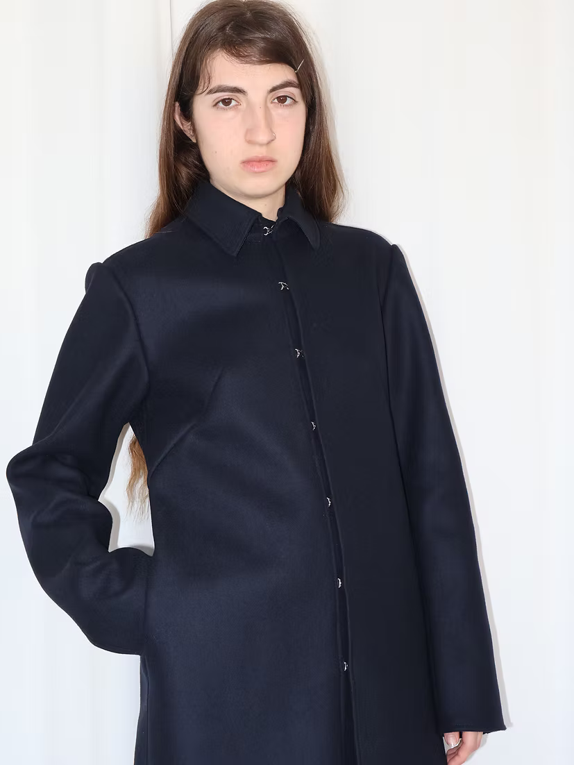Wool Coat Navy