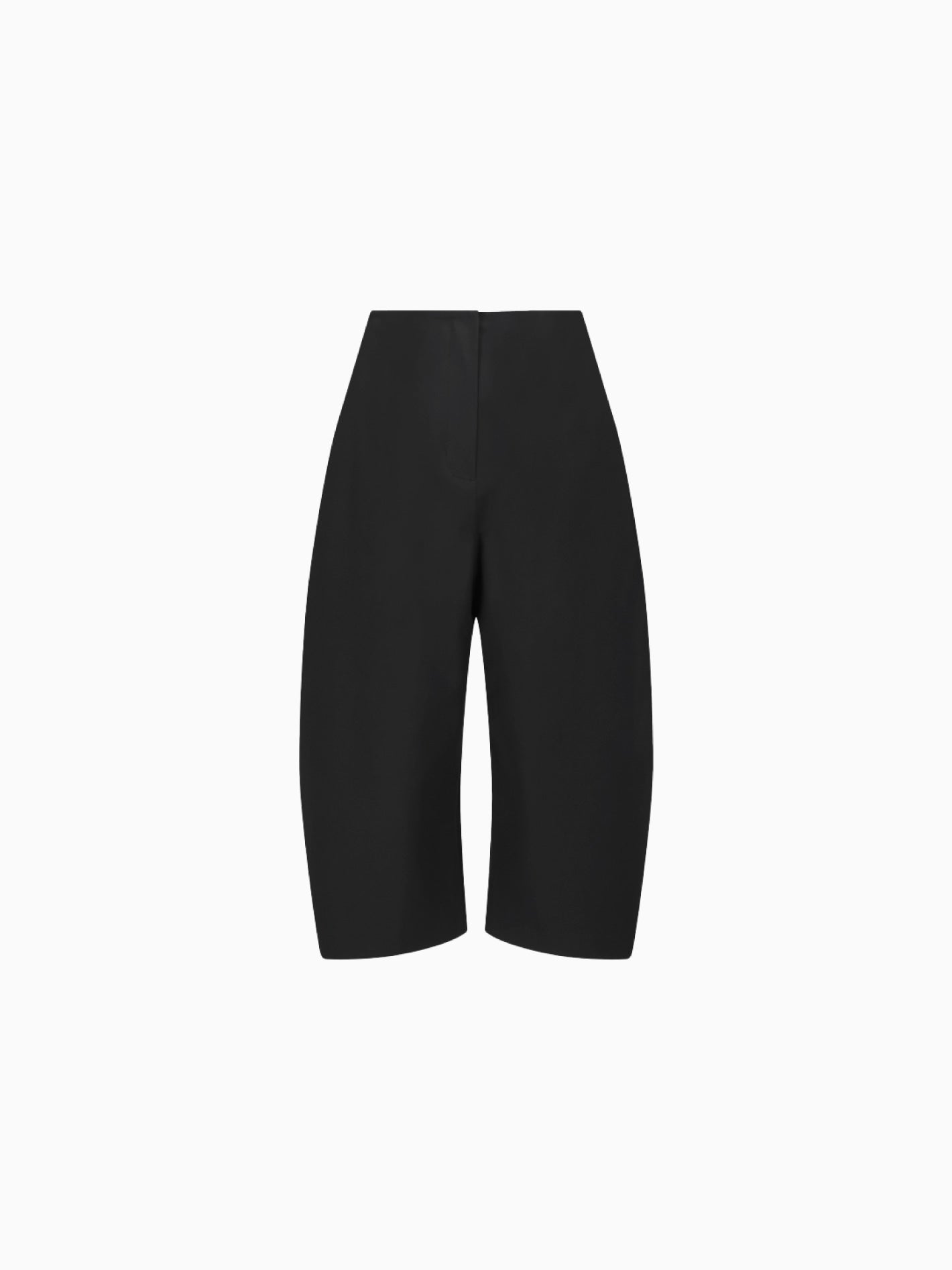 Curved Capri Pants Black