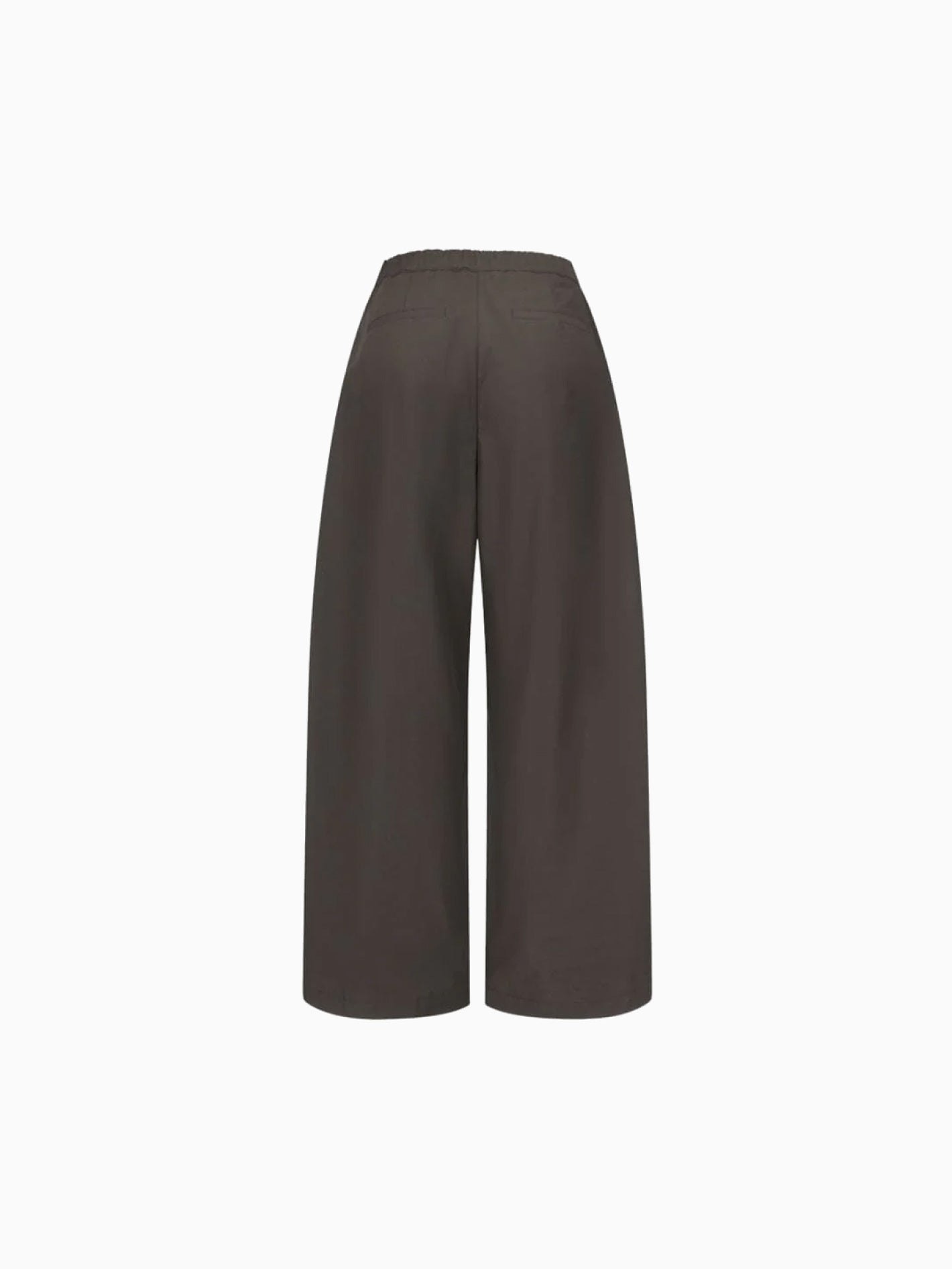 Two Tuck Balloon Pants Dark Brown