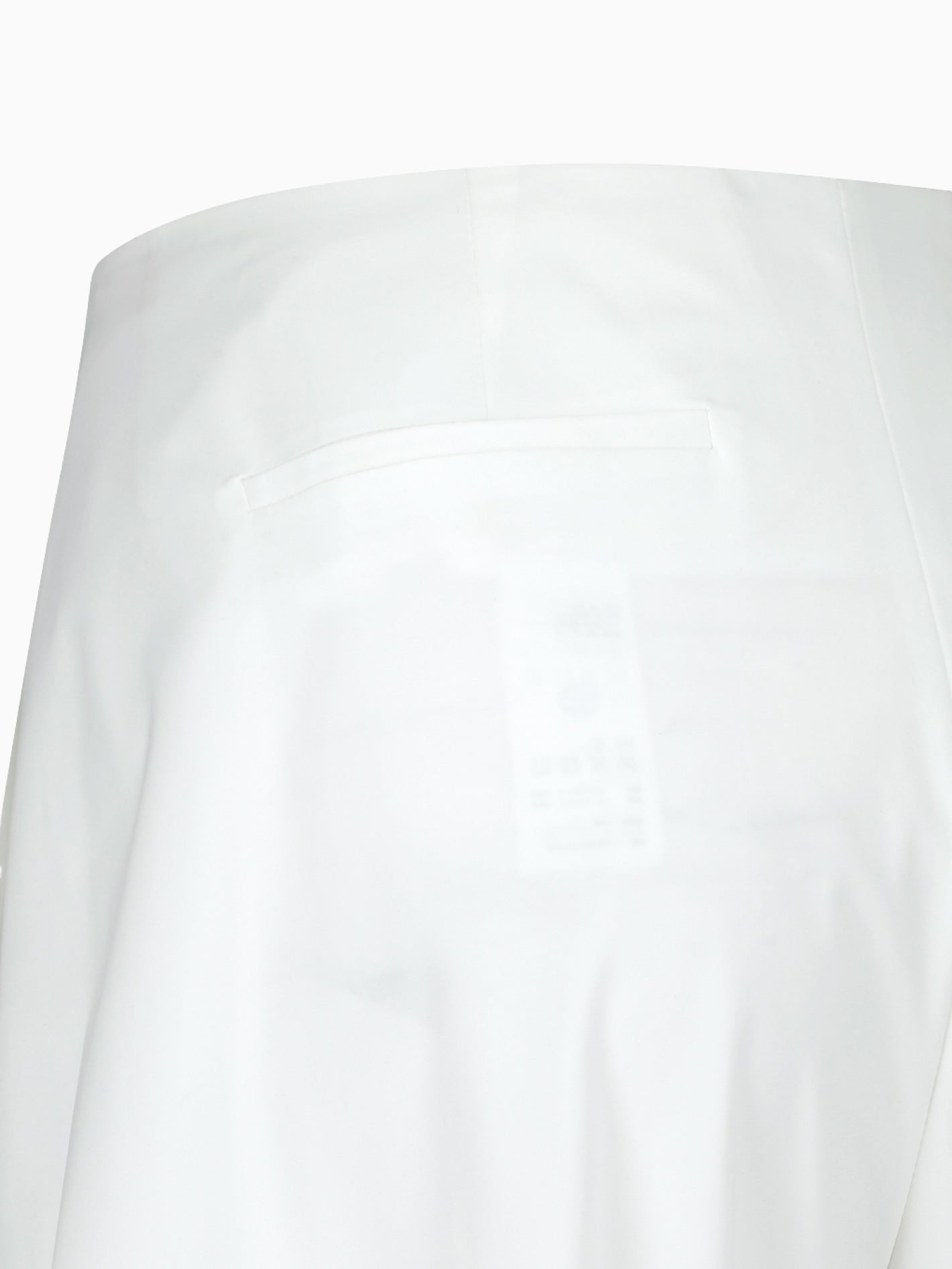 Curved Silhouette Pants White