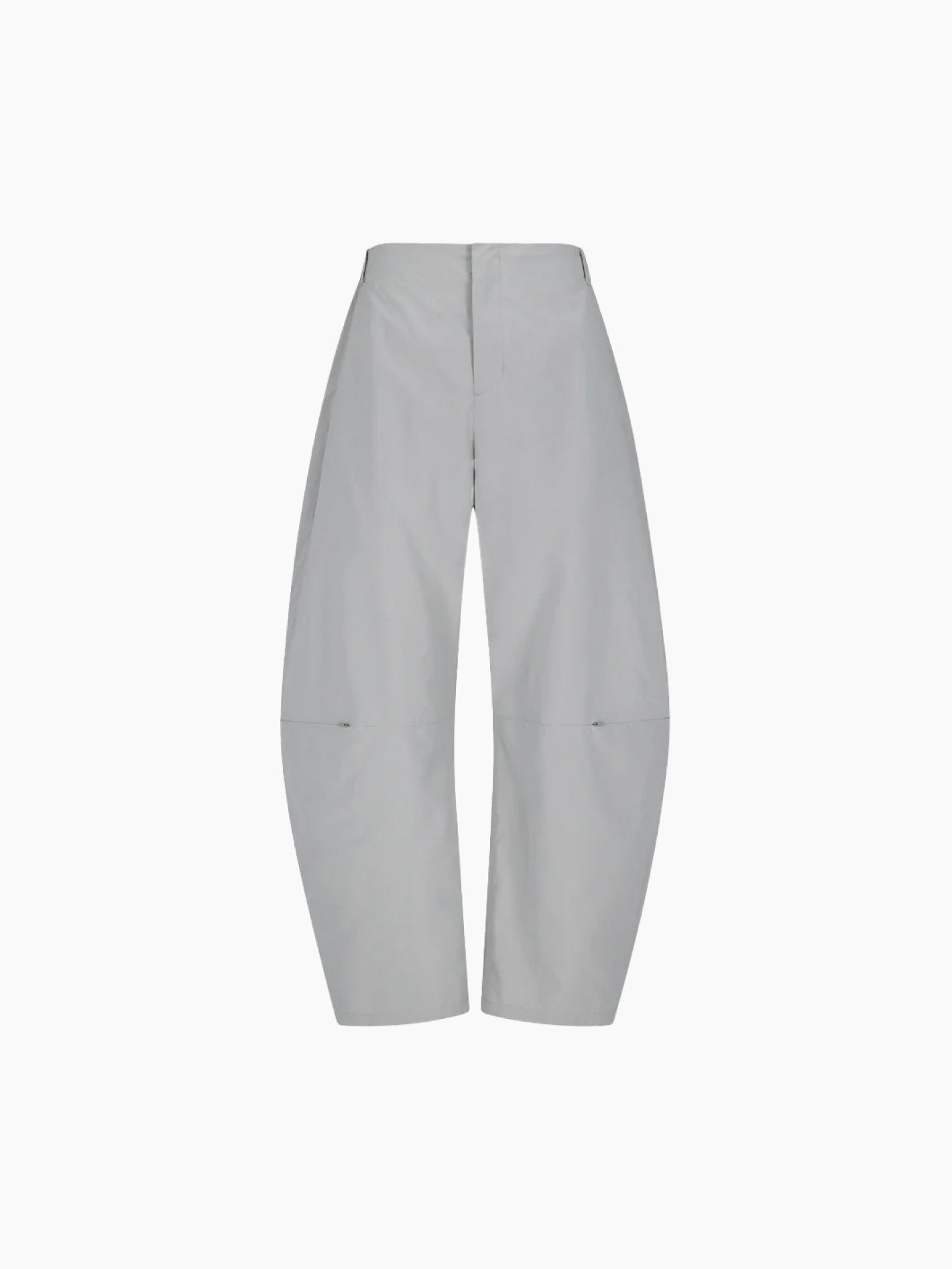 Curved Zip Banding Pants Grey