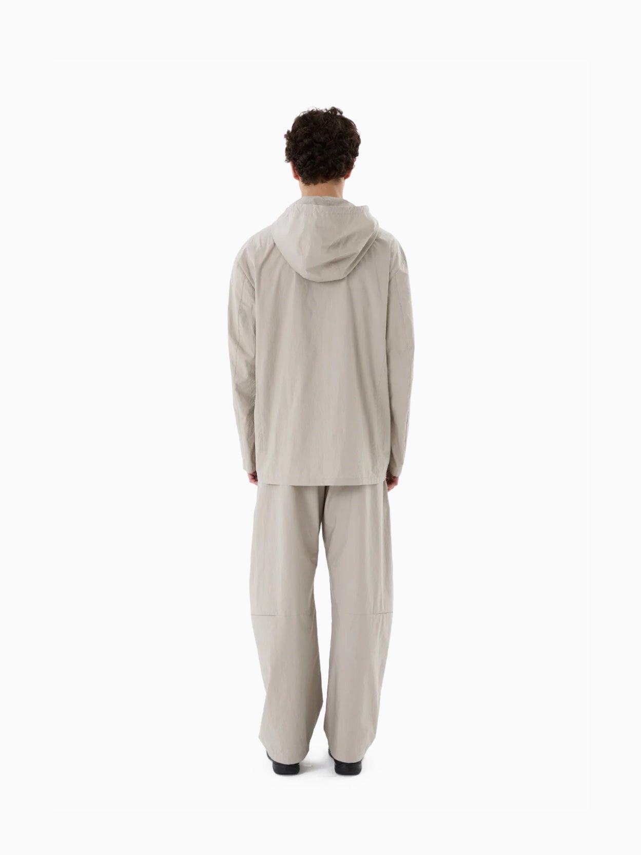 Detachable Hood Shirts Grey