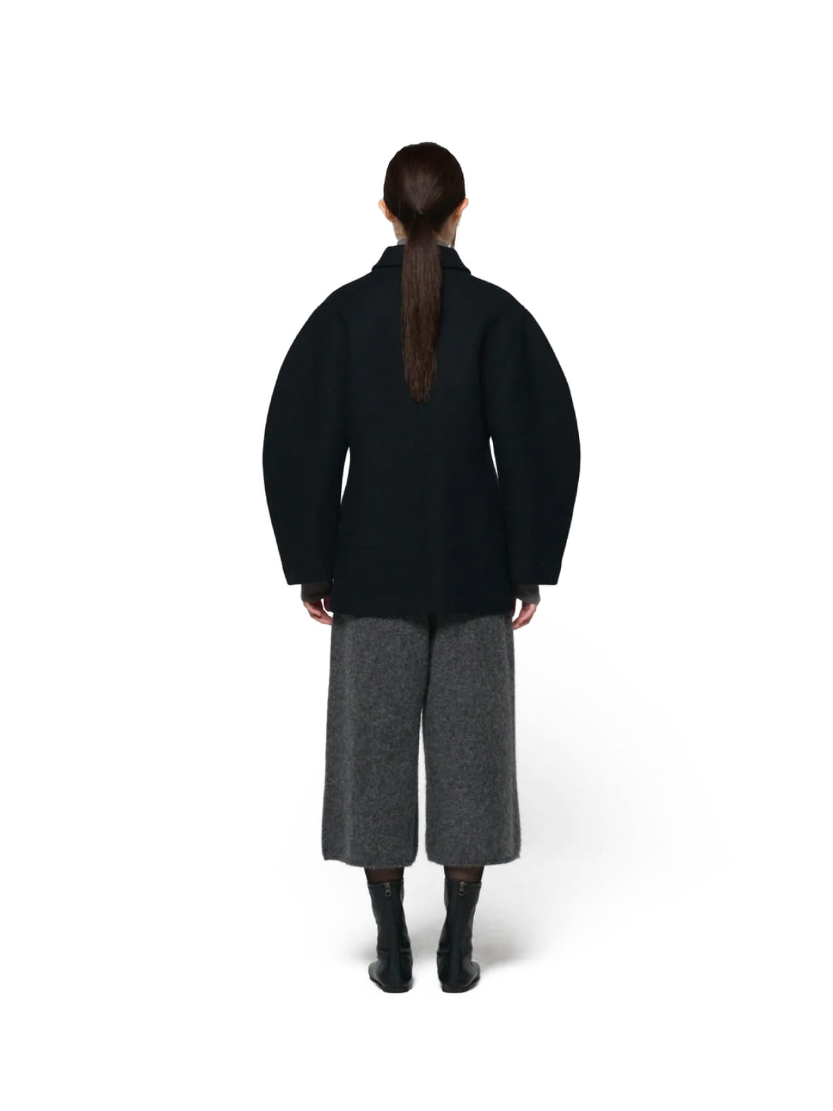 Hourglass Half Coat Black