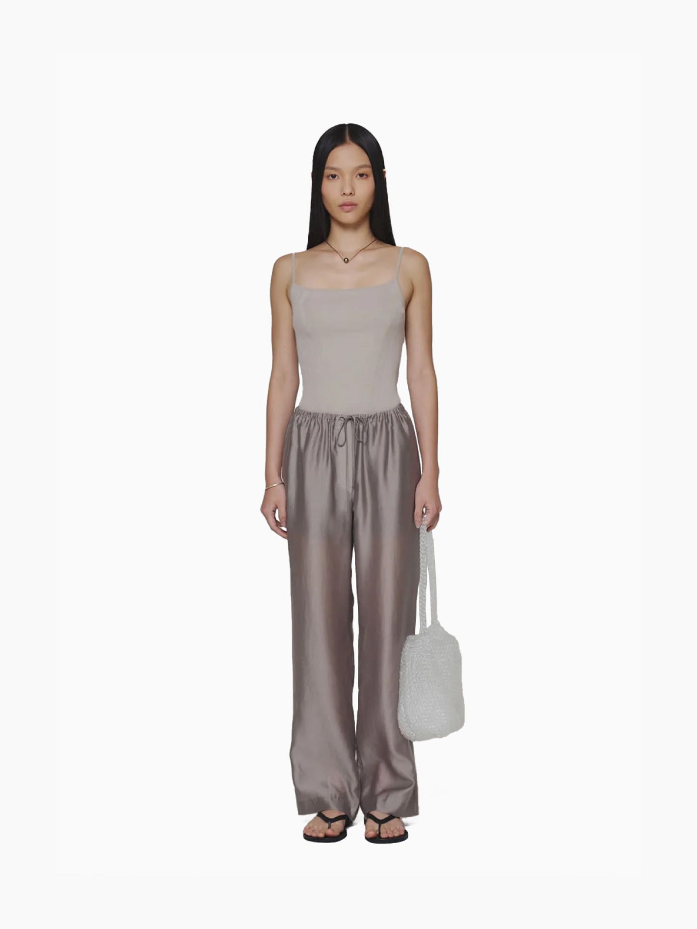 Knit Sleeveless Top Grey
