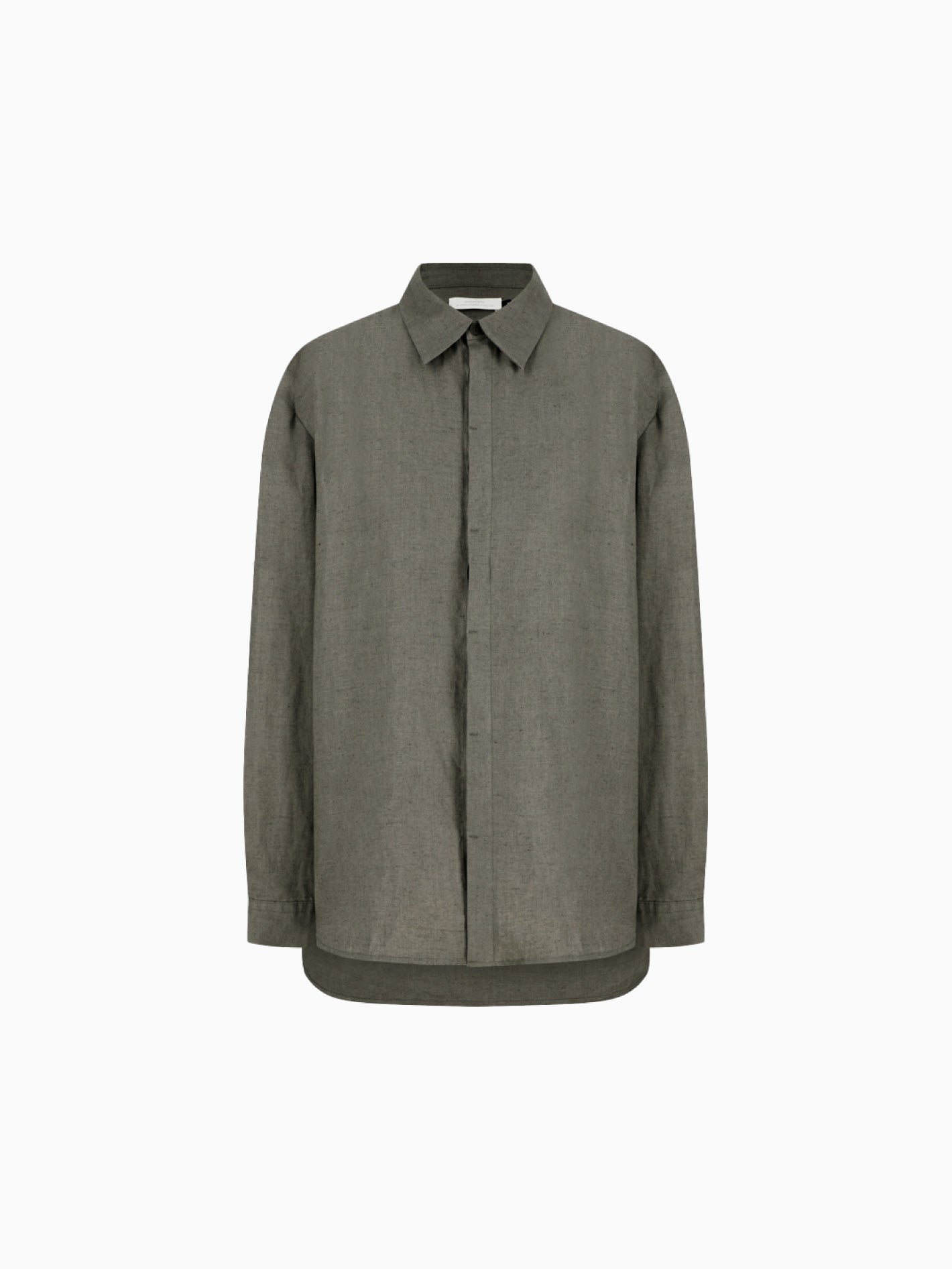 Linen Oversized Shirt Khaki