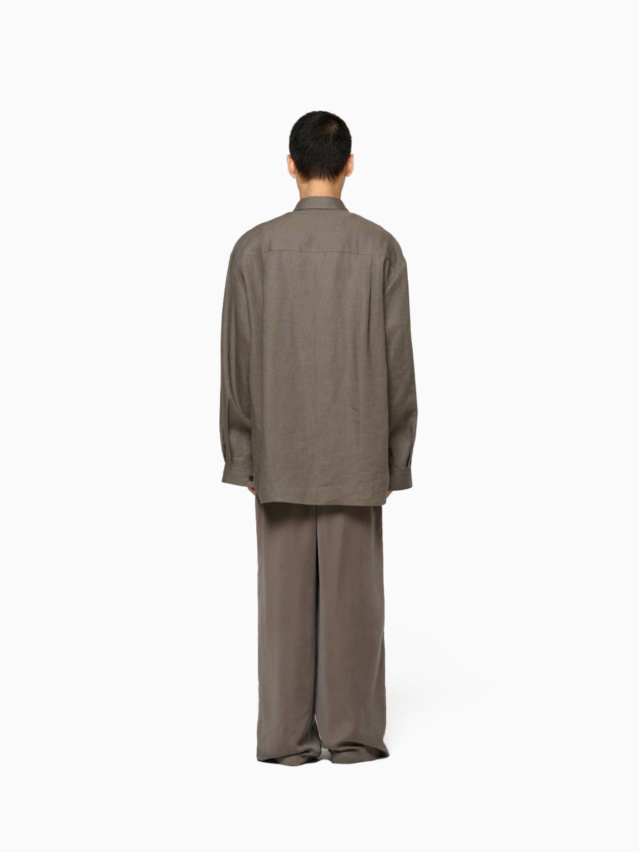 Linen Oversized Shirt Khaki