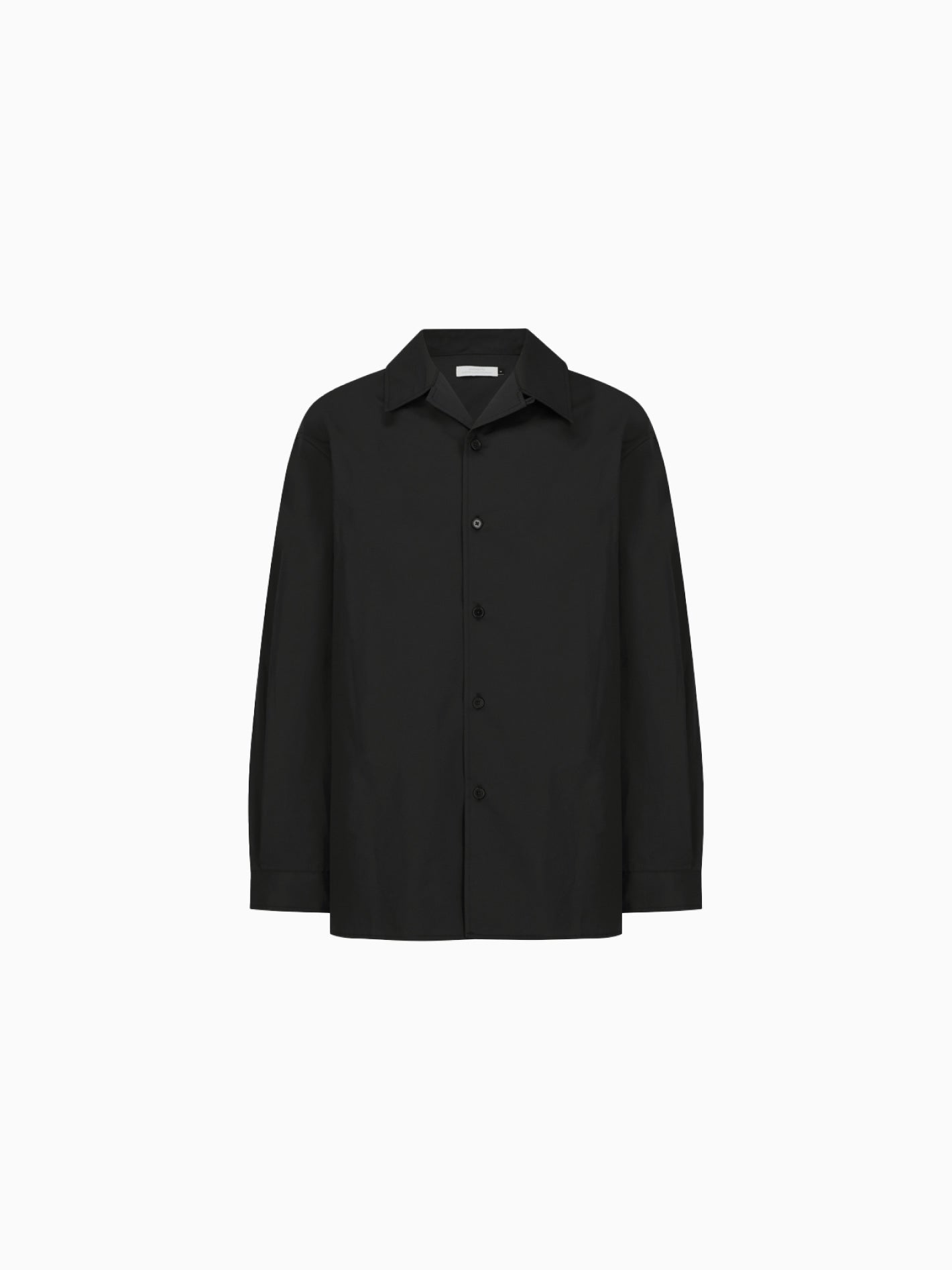 Open Collar Shirt Black