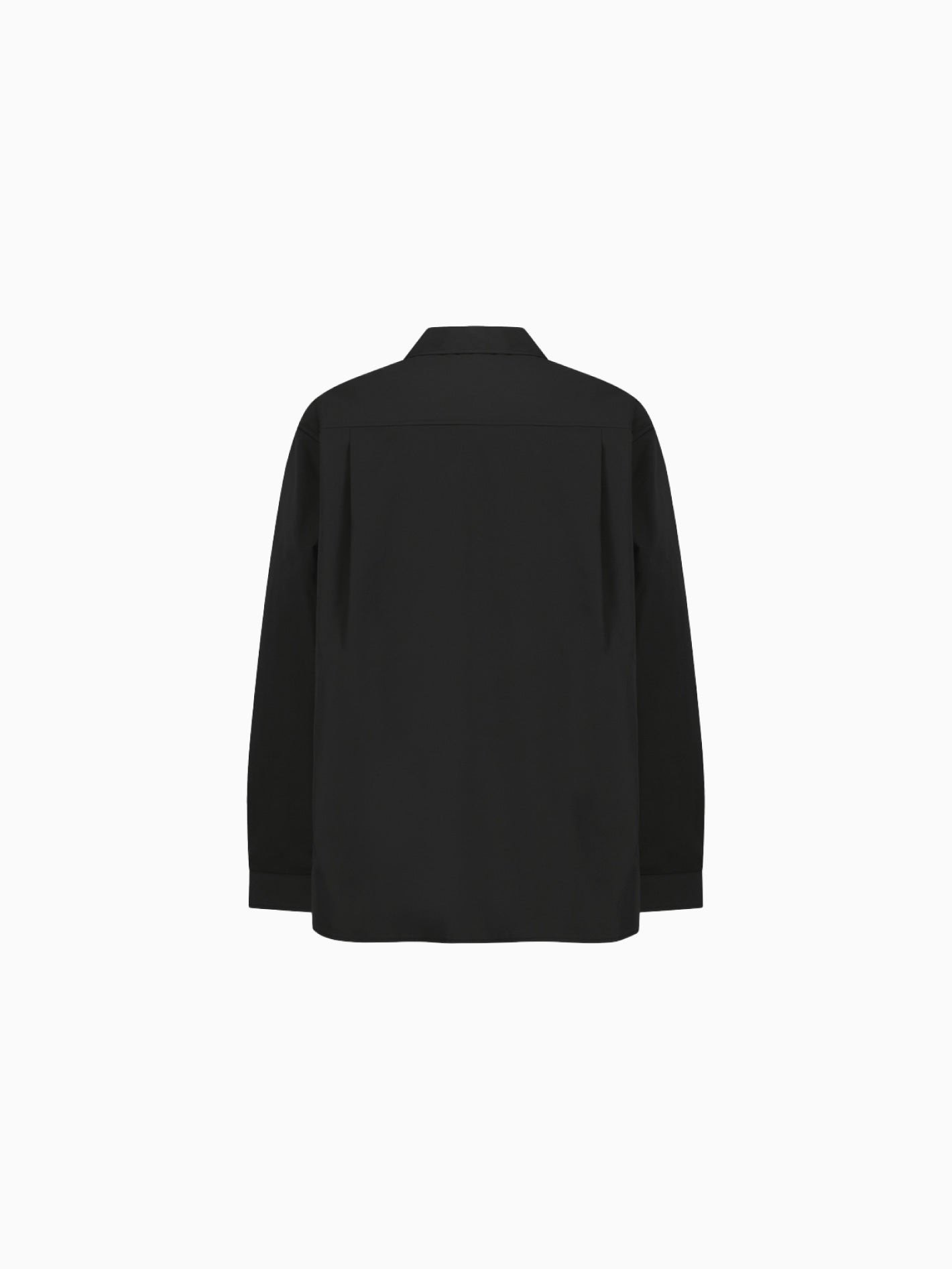 Open Collar Shirt Black