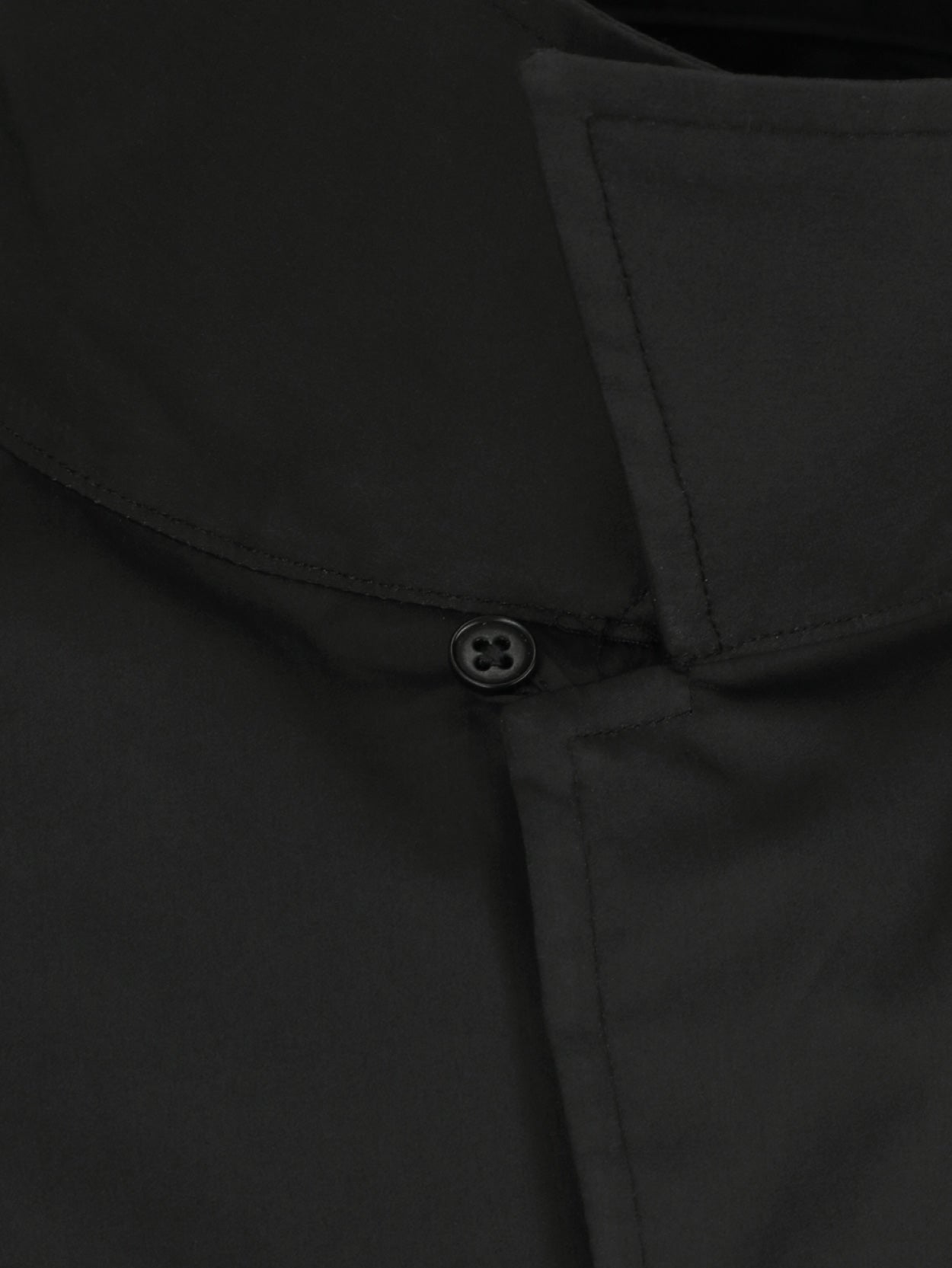 Open Collar Shirt Black