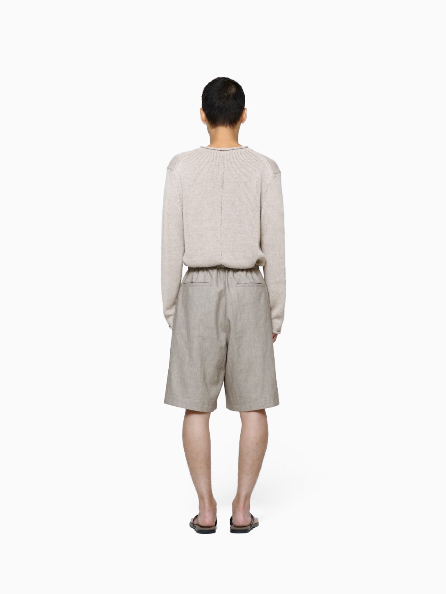 Paper Yarn Pullover Beige