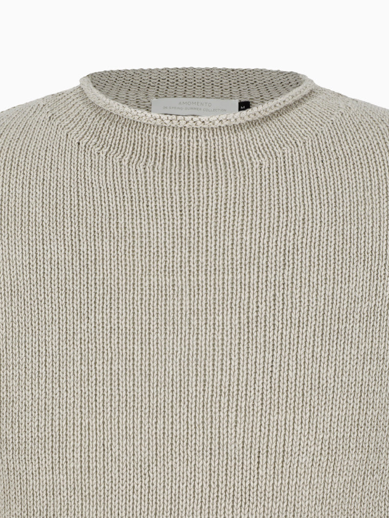 Paper Yarn Pullover Beige
