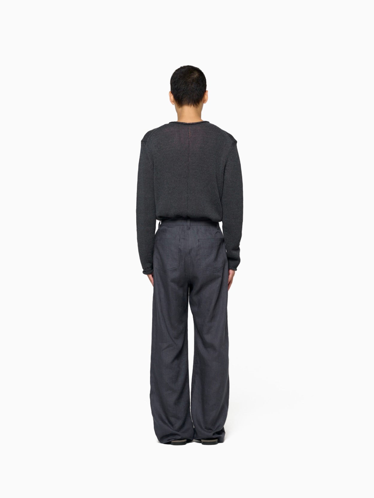 Paper Yarn Pullover Charcoal