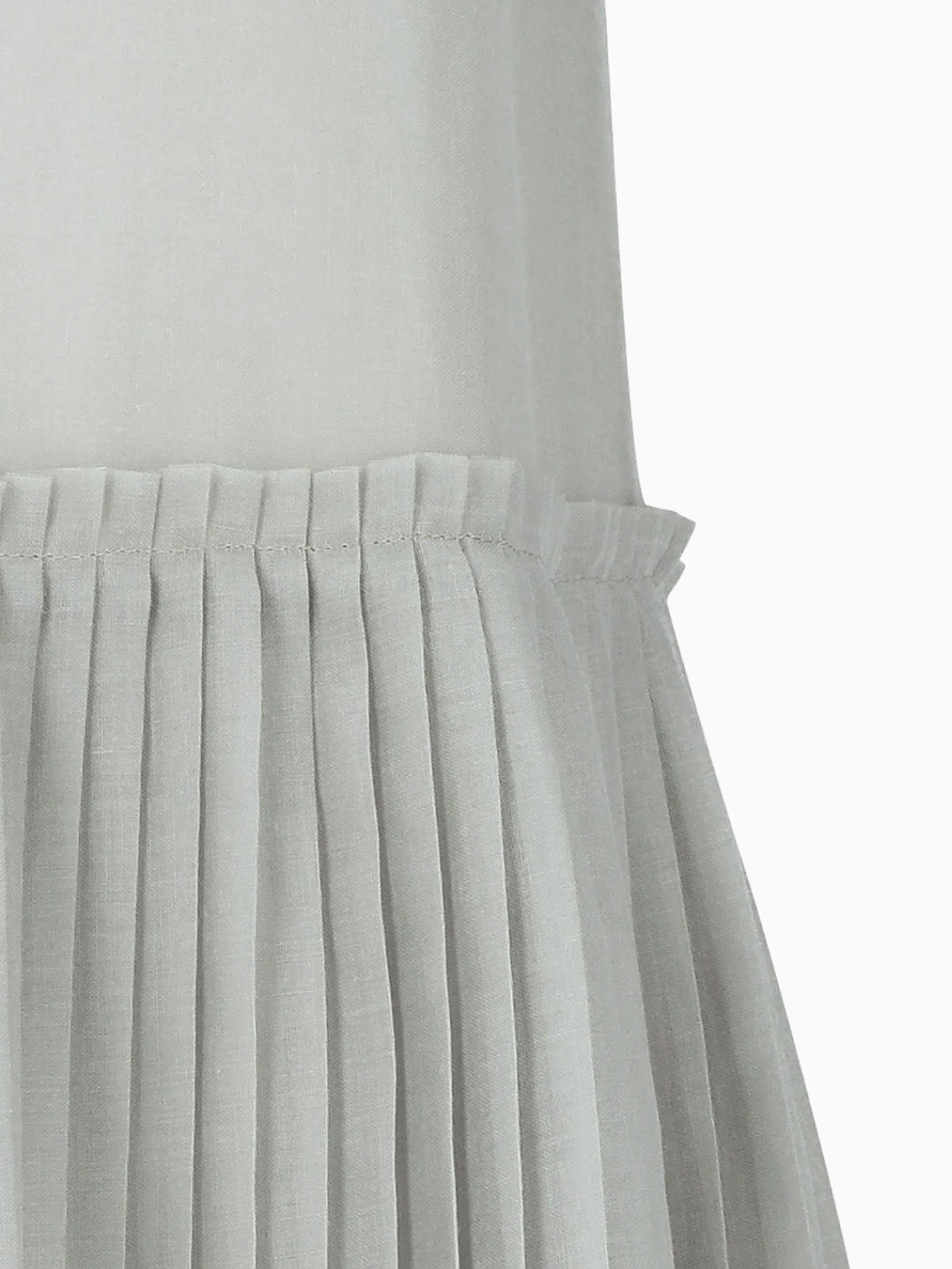Pleated Sleeveless Dress Grey