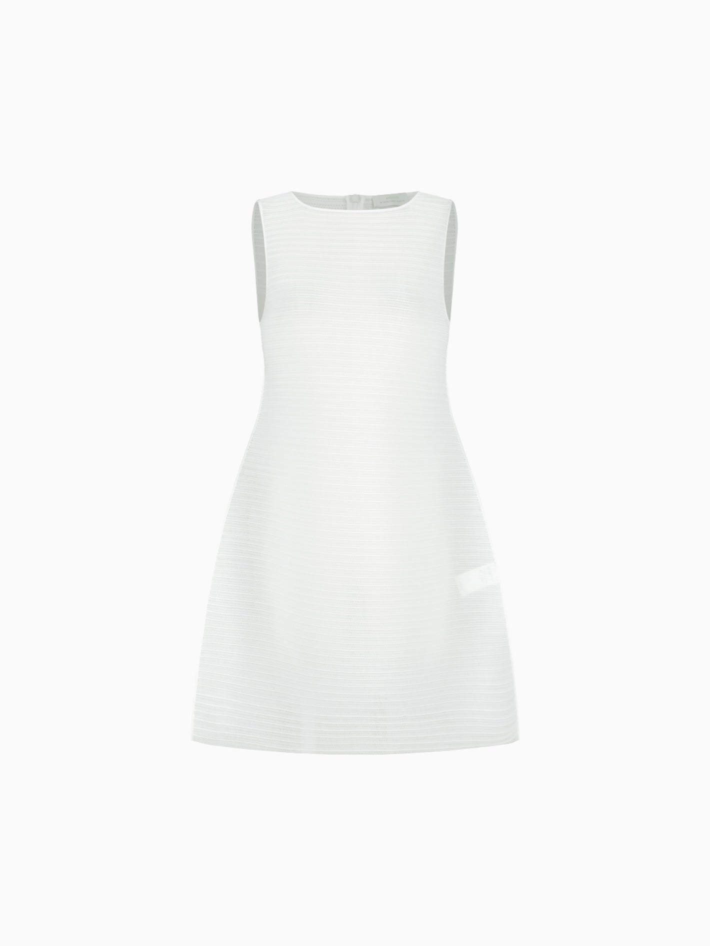 Pleats Hourglass Mini Dress White