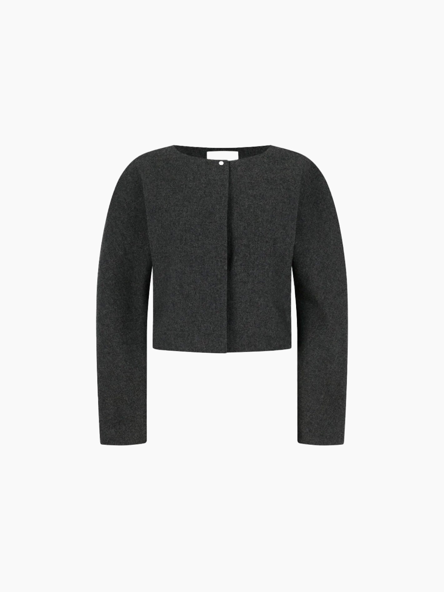 Rounded Shoulder Jacket Charcoal
