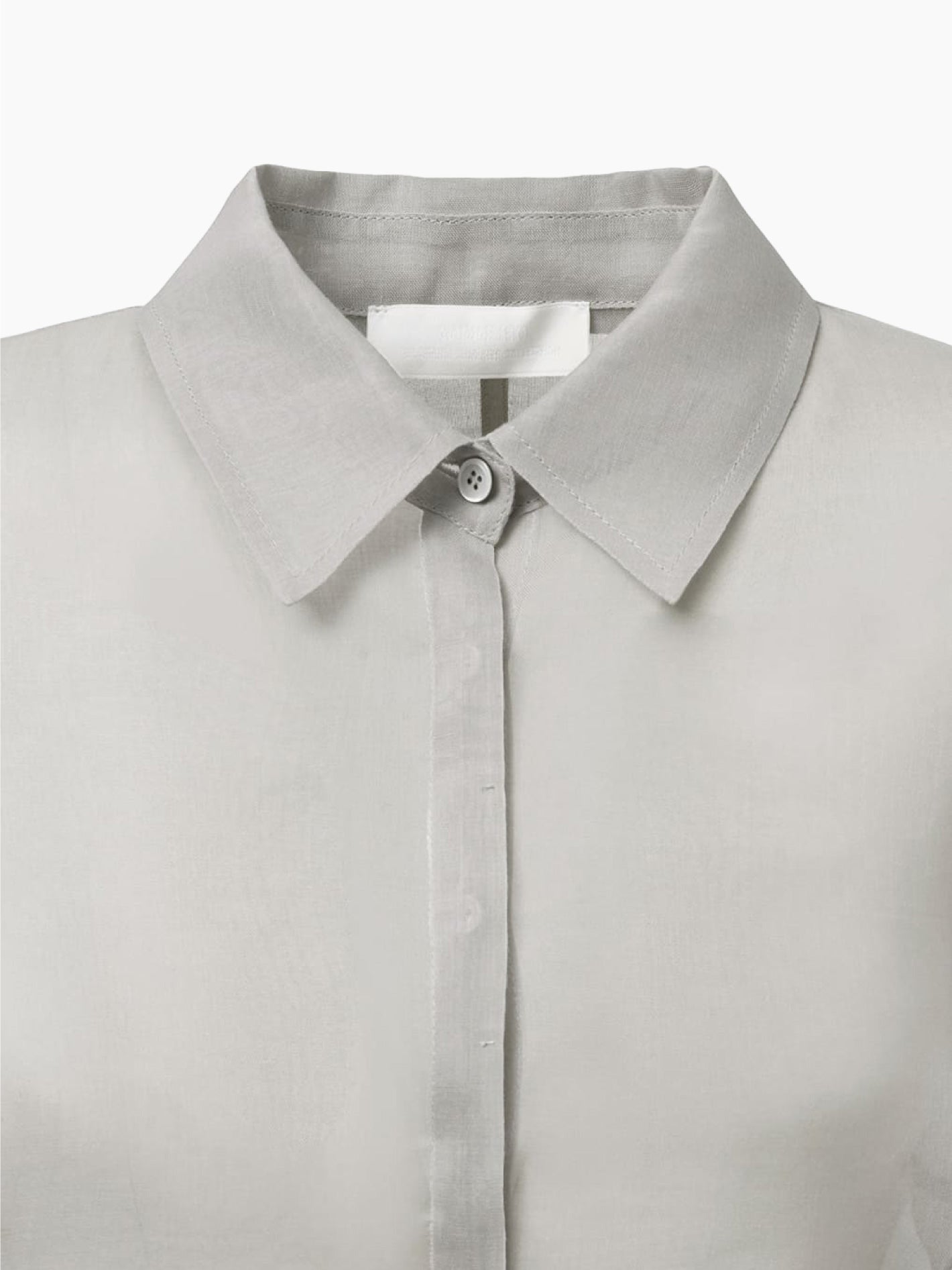 Sheer Slim Fit Shirts Grey