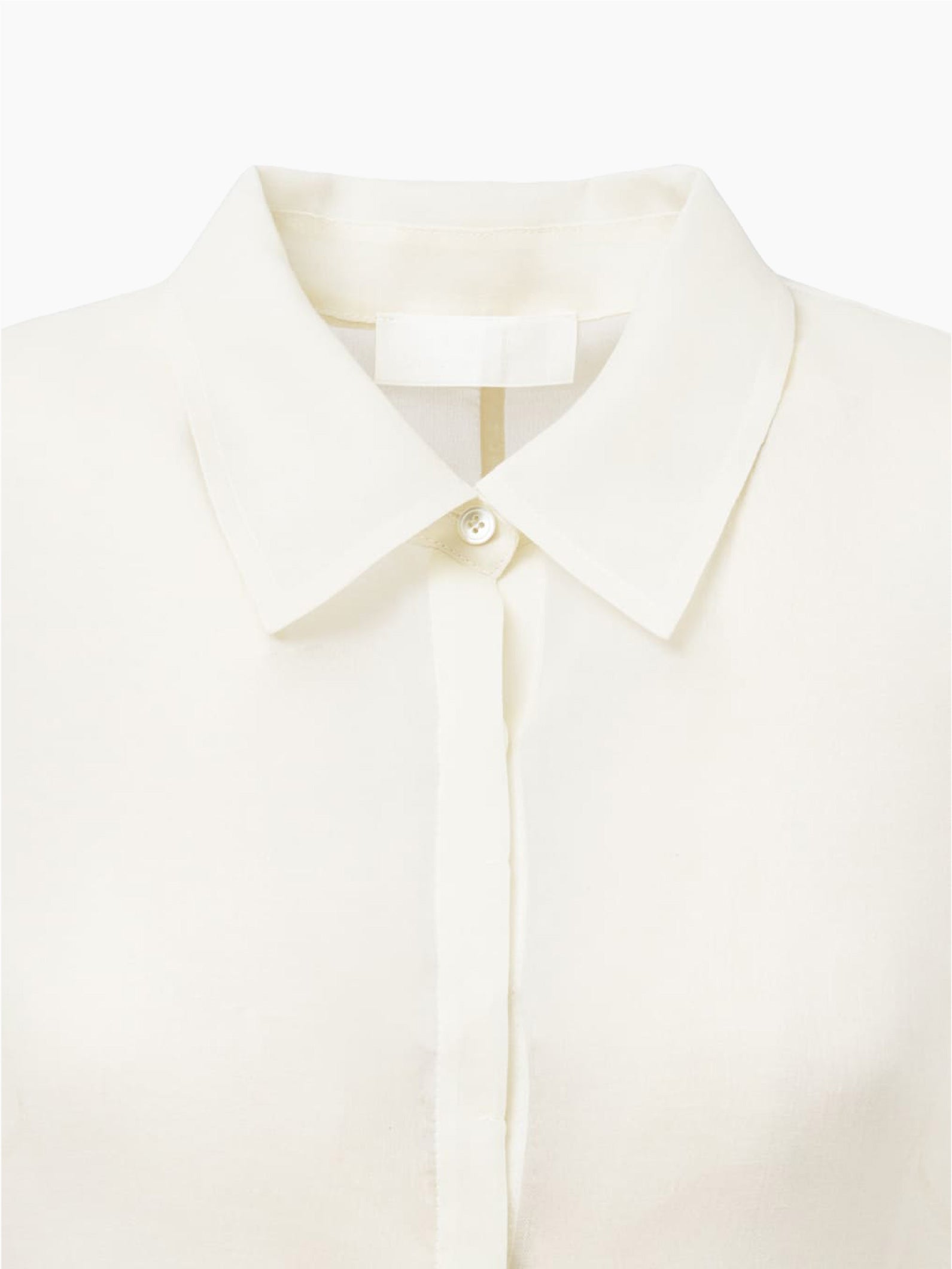 Sheer Slim Fit Shirts Ivory