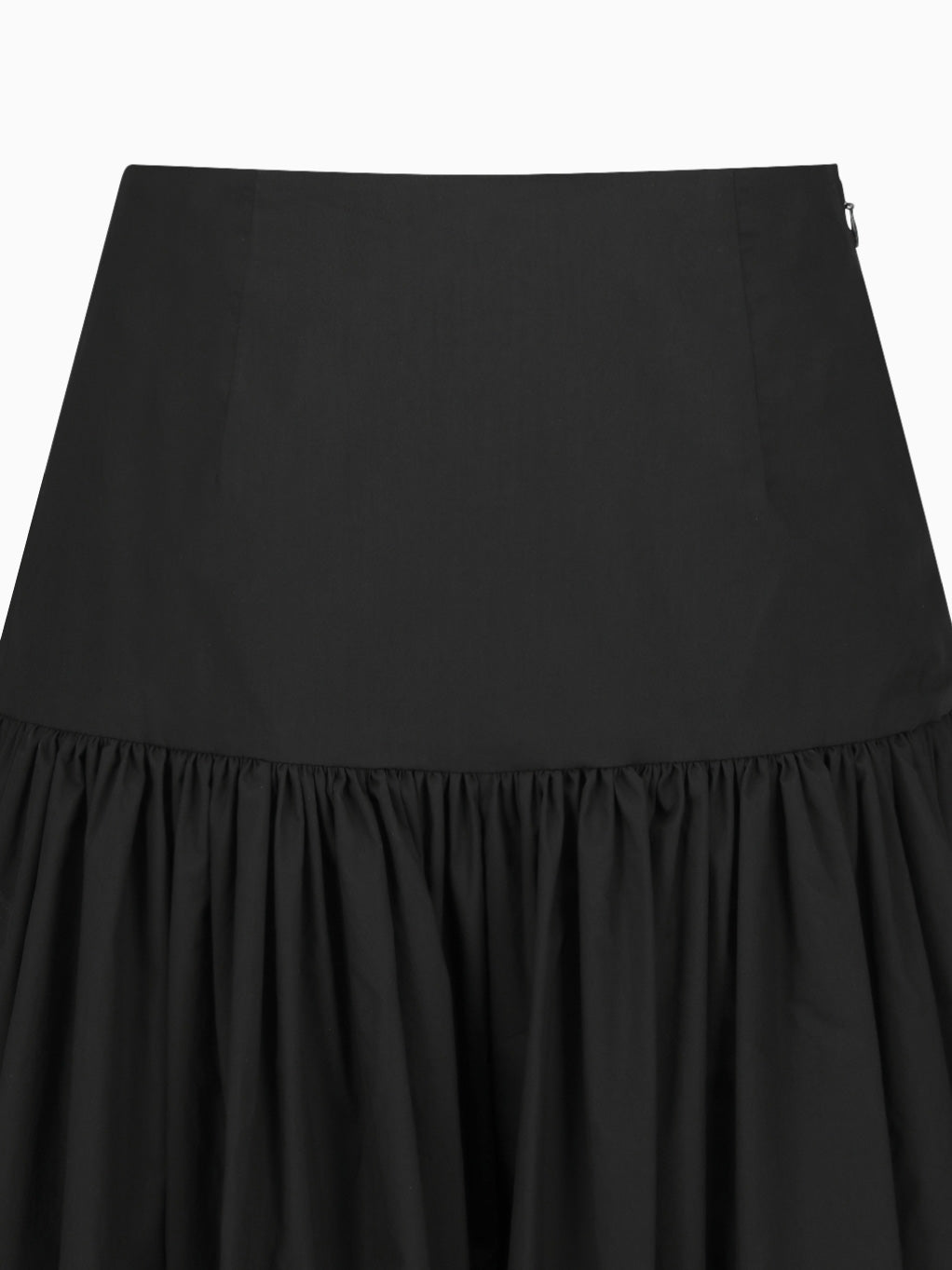 Shirring Culotte Pants Black