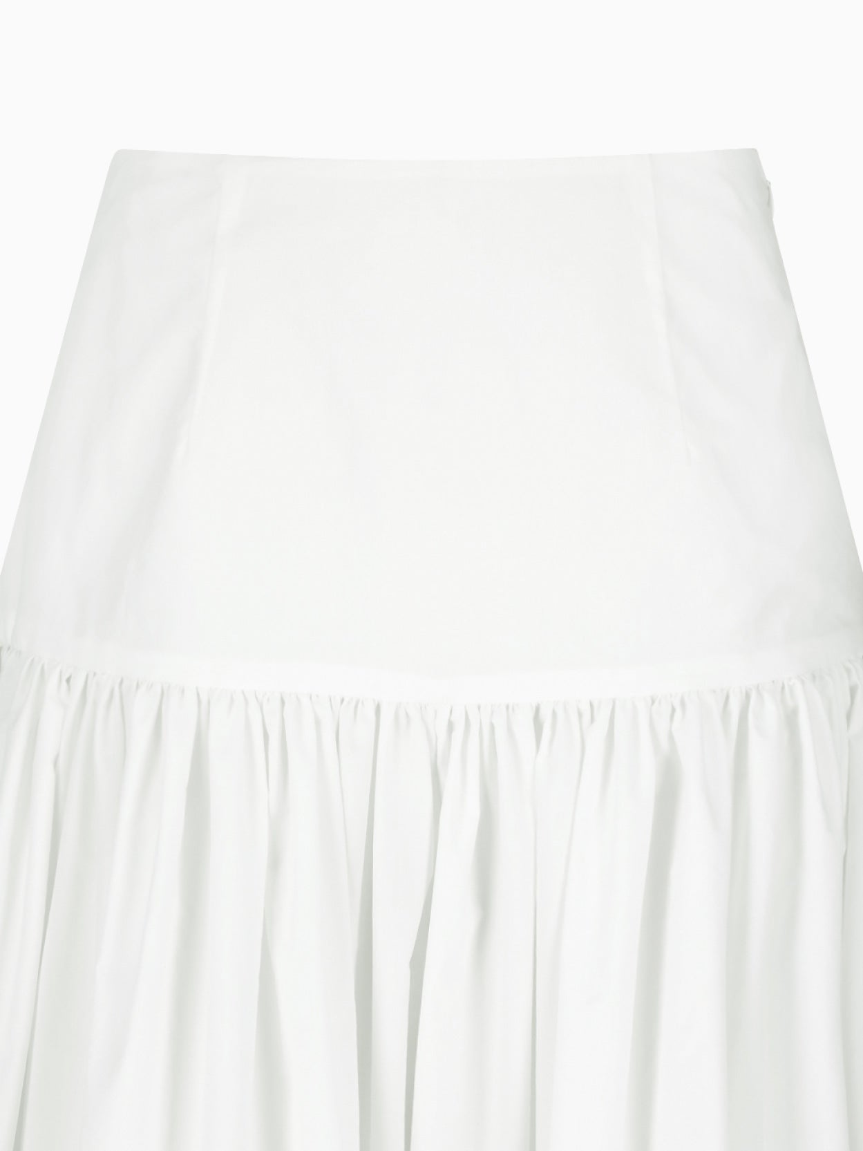 Shirring Culotte Pants White