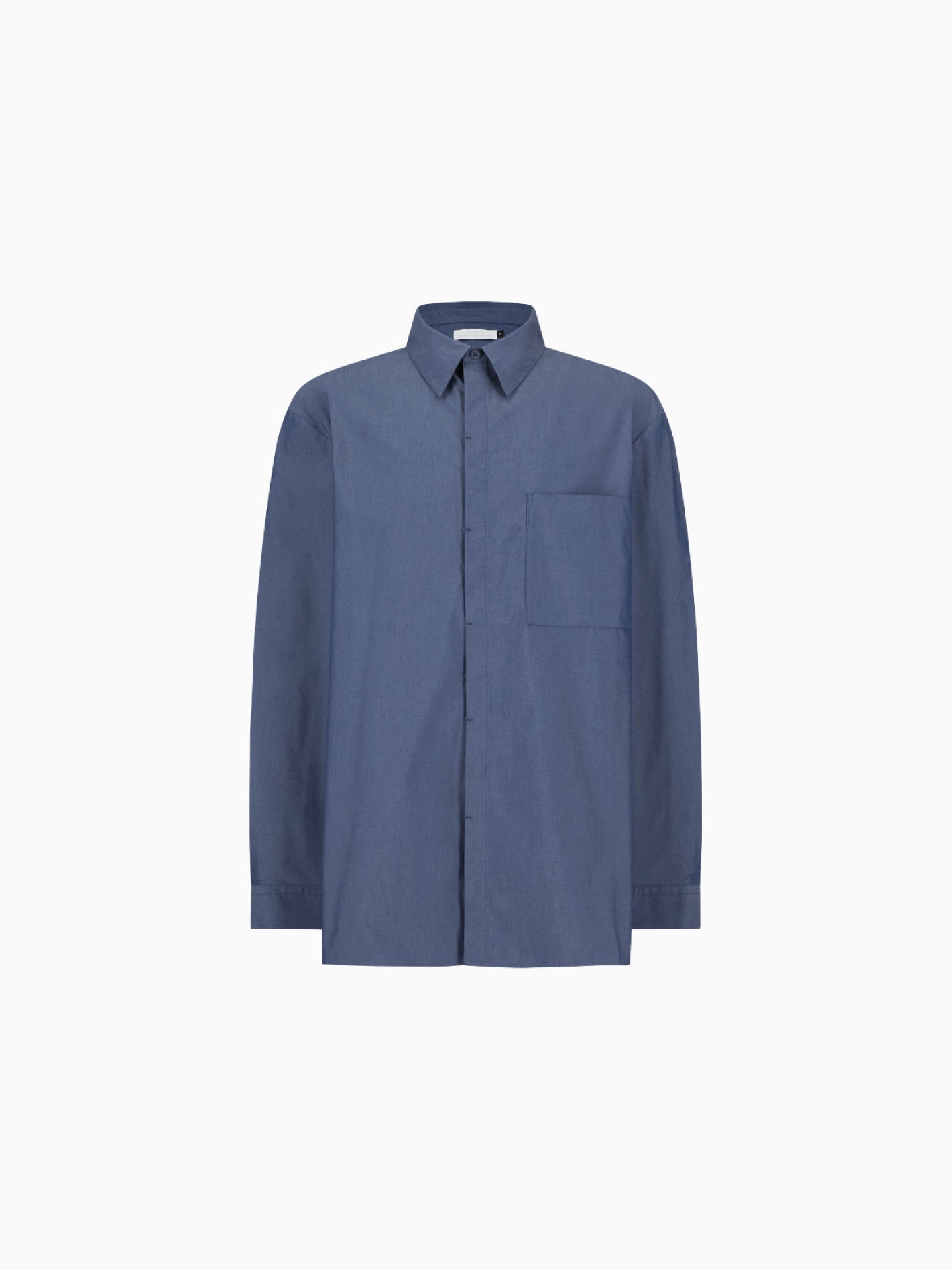 Square Pocket Oversized Shirt Indigo