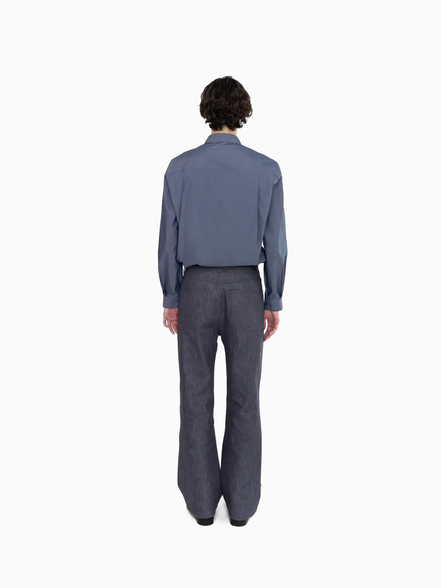 Square Pocket Oversized Shirt Indigo