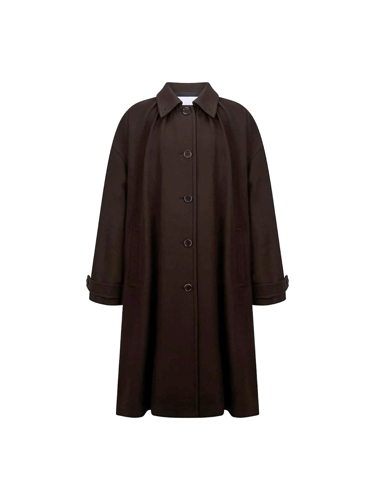 Shirring Coat Brown