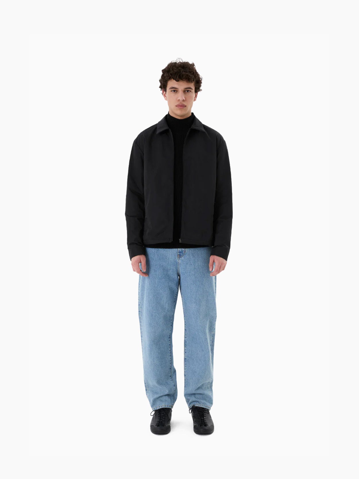 Taffeta Padded Jumper Black