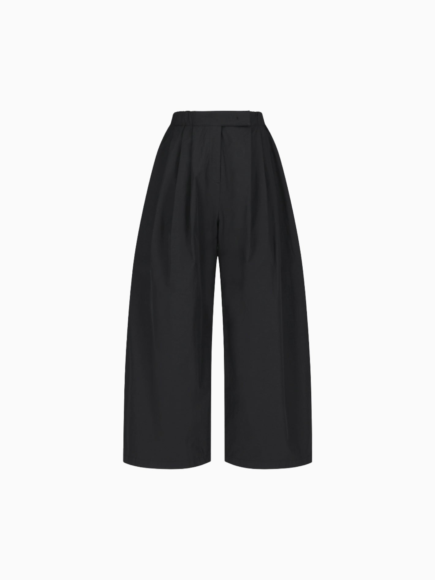 Three Tuck Banding Pants Black