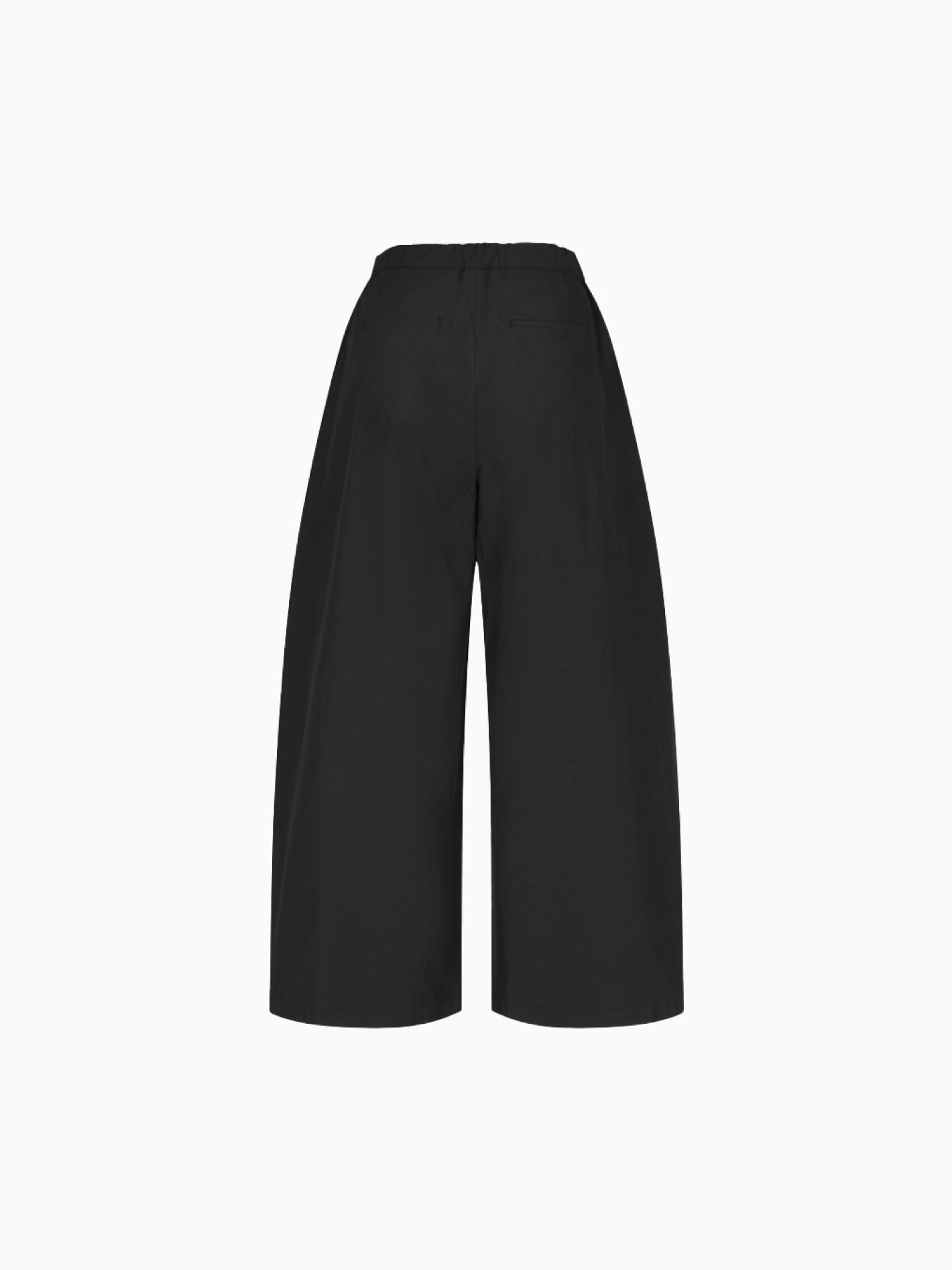 Three Tuck Banding Pants Black