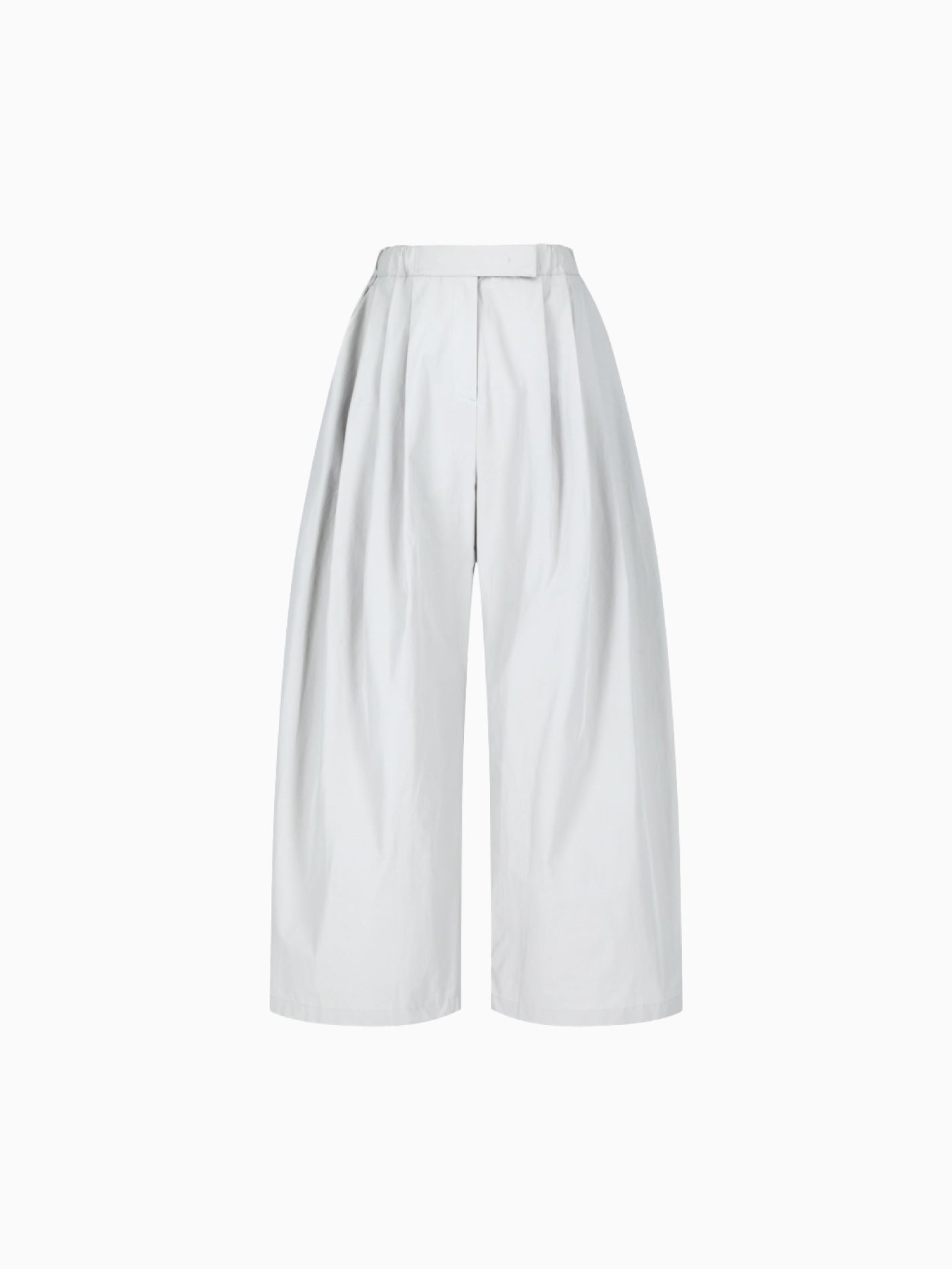 Three Tuck Banding Pants Grey