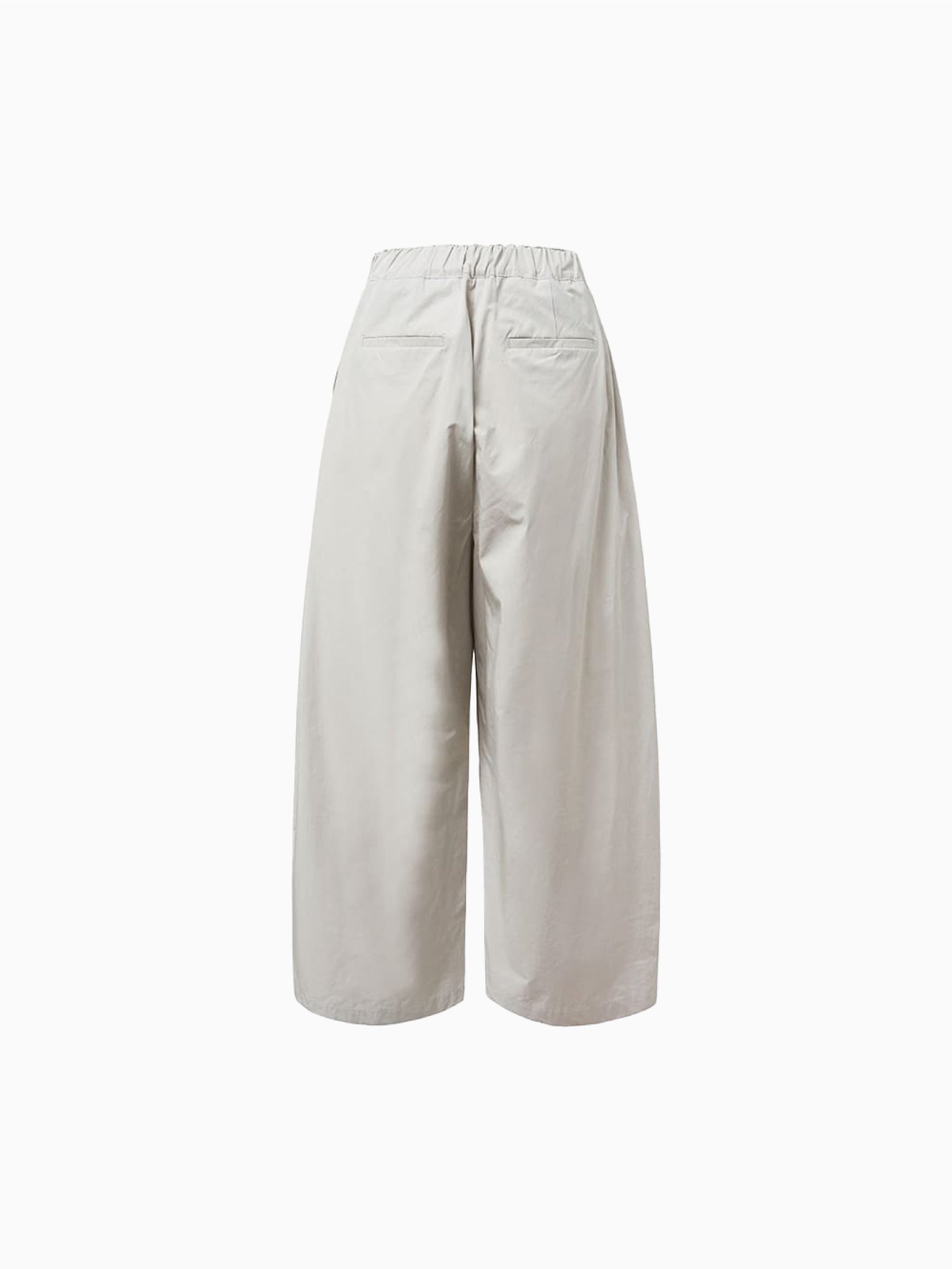 Three Tuck Banding Pants Grey