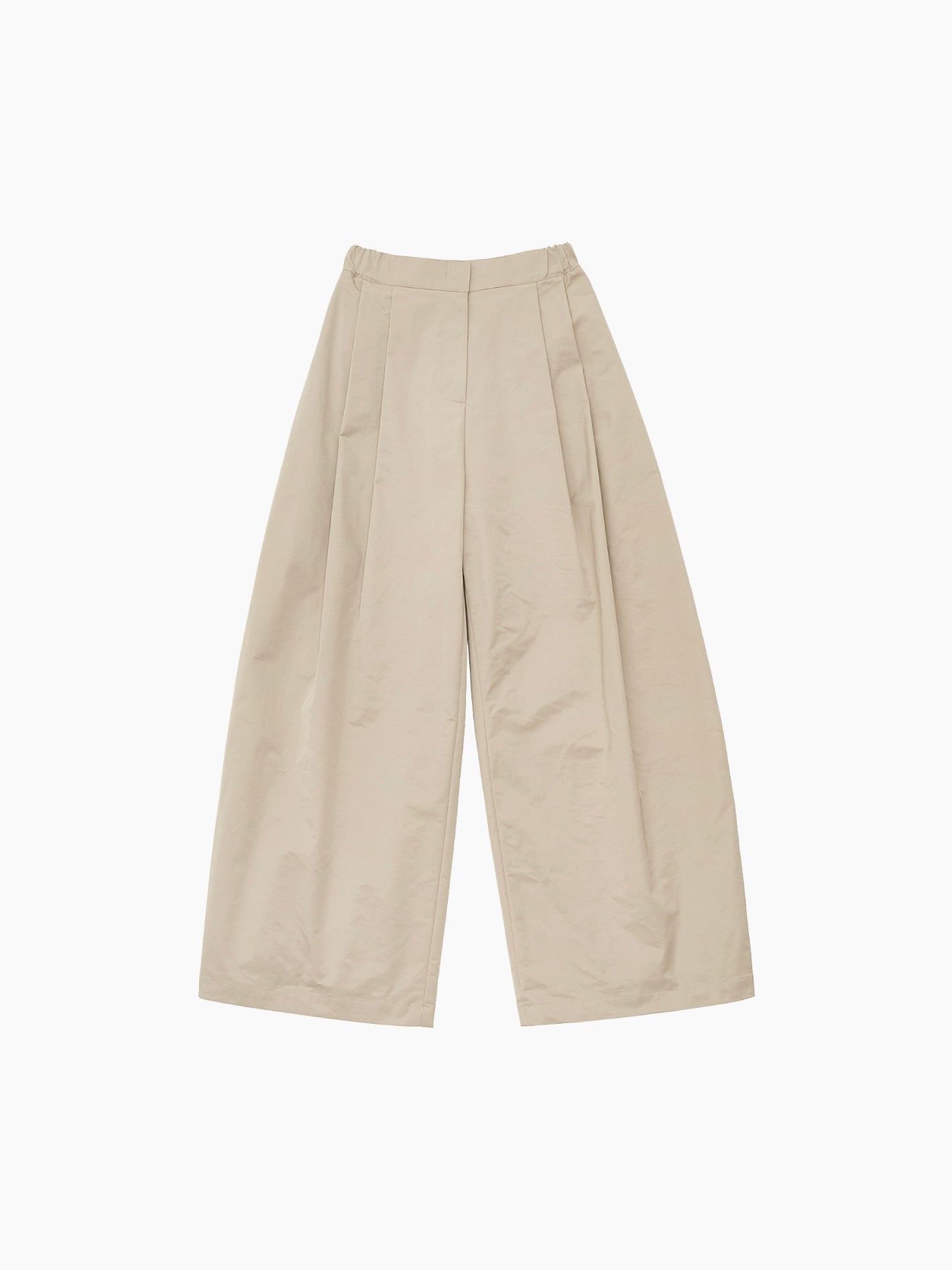 Two Tuck Balloon Pants Beige