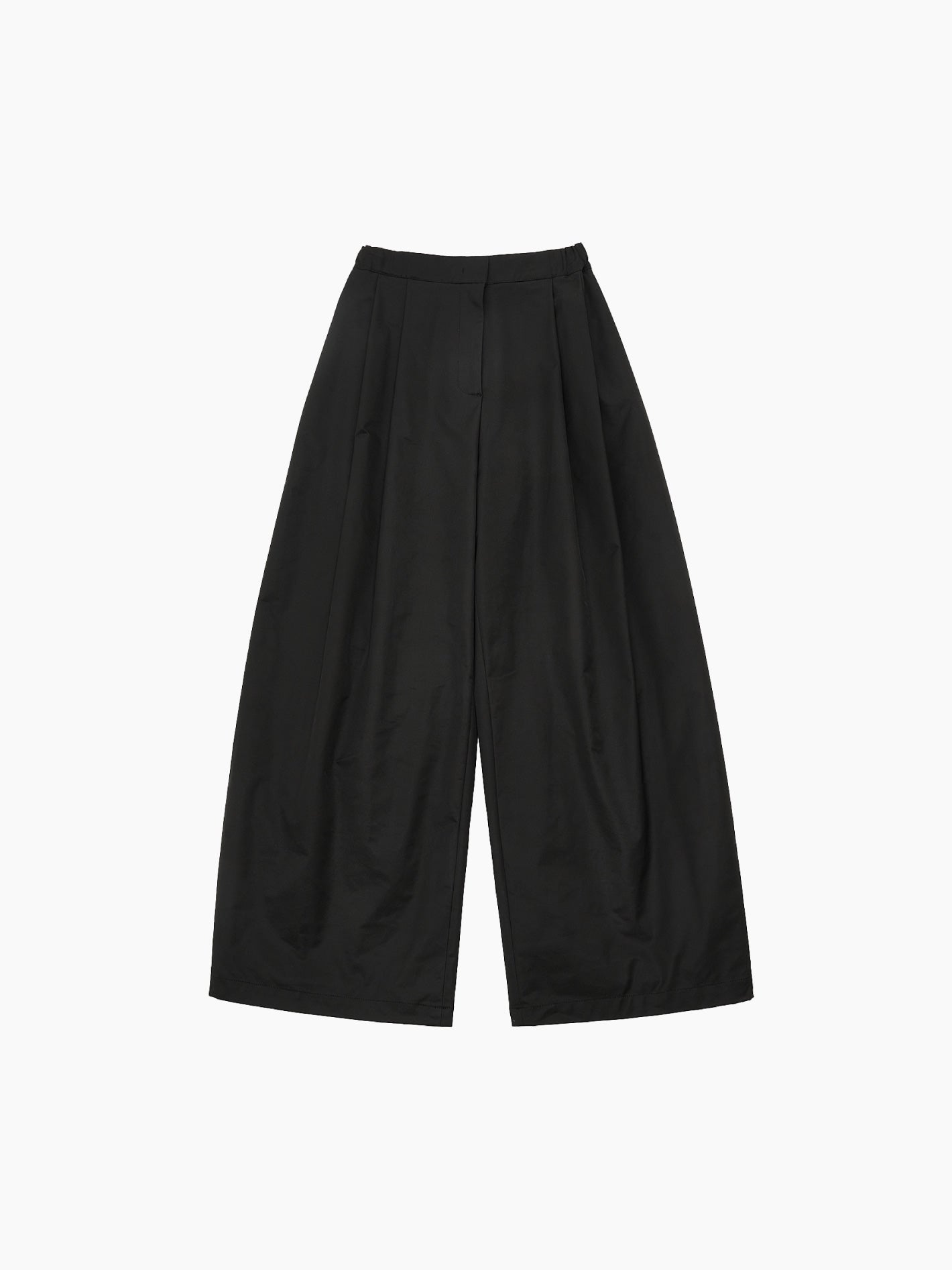 Two Tuck Balloon Pants Black