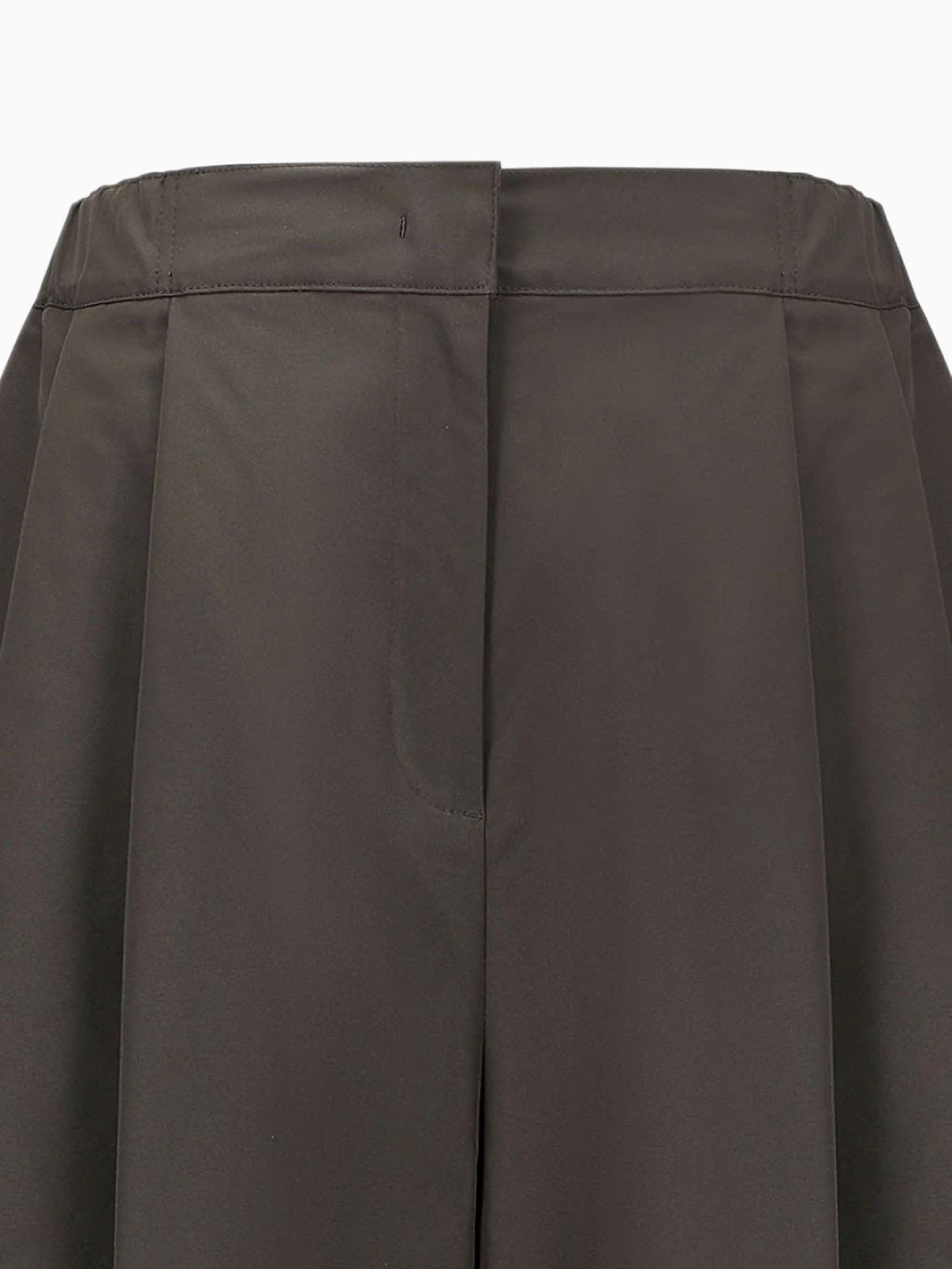 Two Tuck Balloon Pants Dark Brown