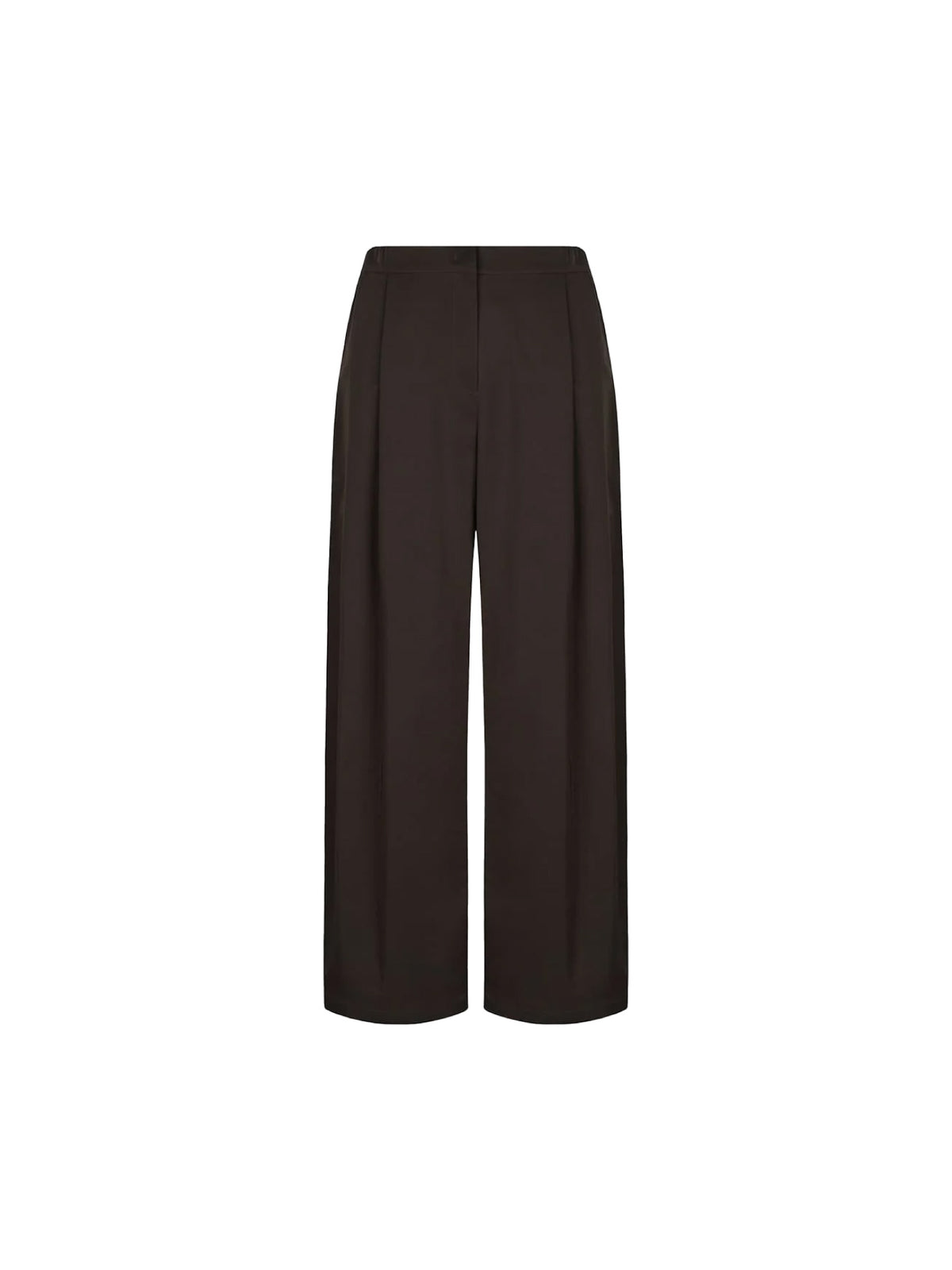 Two Tuck Balloon Pants Dark Brown