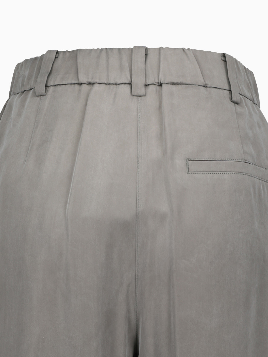 Cupro Two Tuck Wide Pants Grey